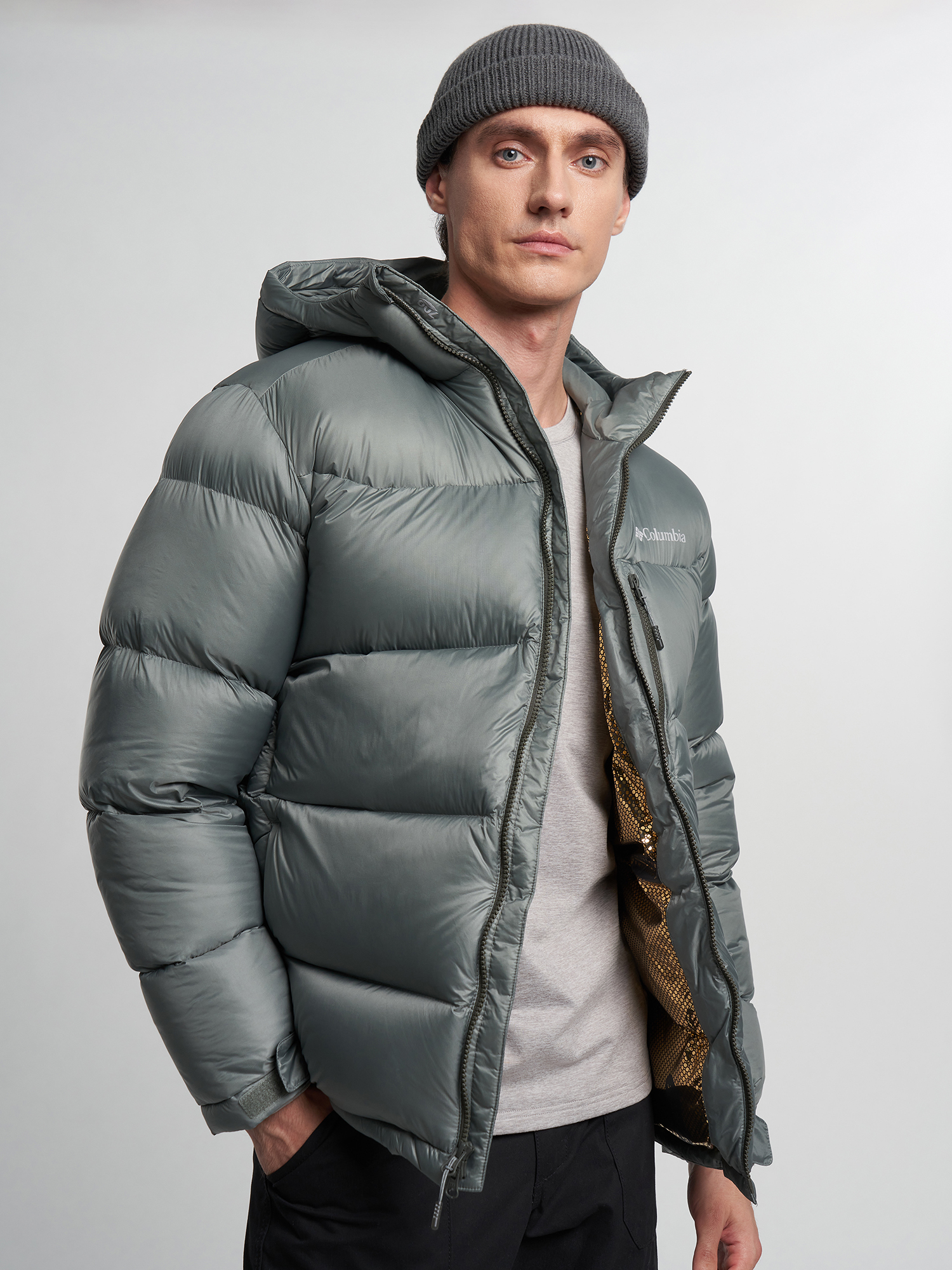 Изображение товара Пуховик мужской Columbia Cloudview Down Hooded Jacket, Серый Изображение товара Пуховик мужской Columbia Cloudview Down Hooded Jacket, Серый