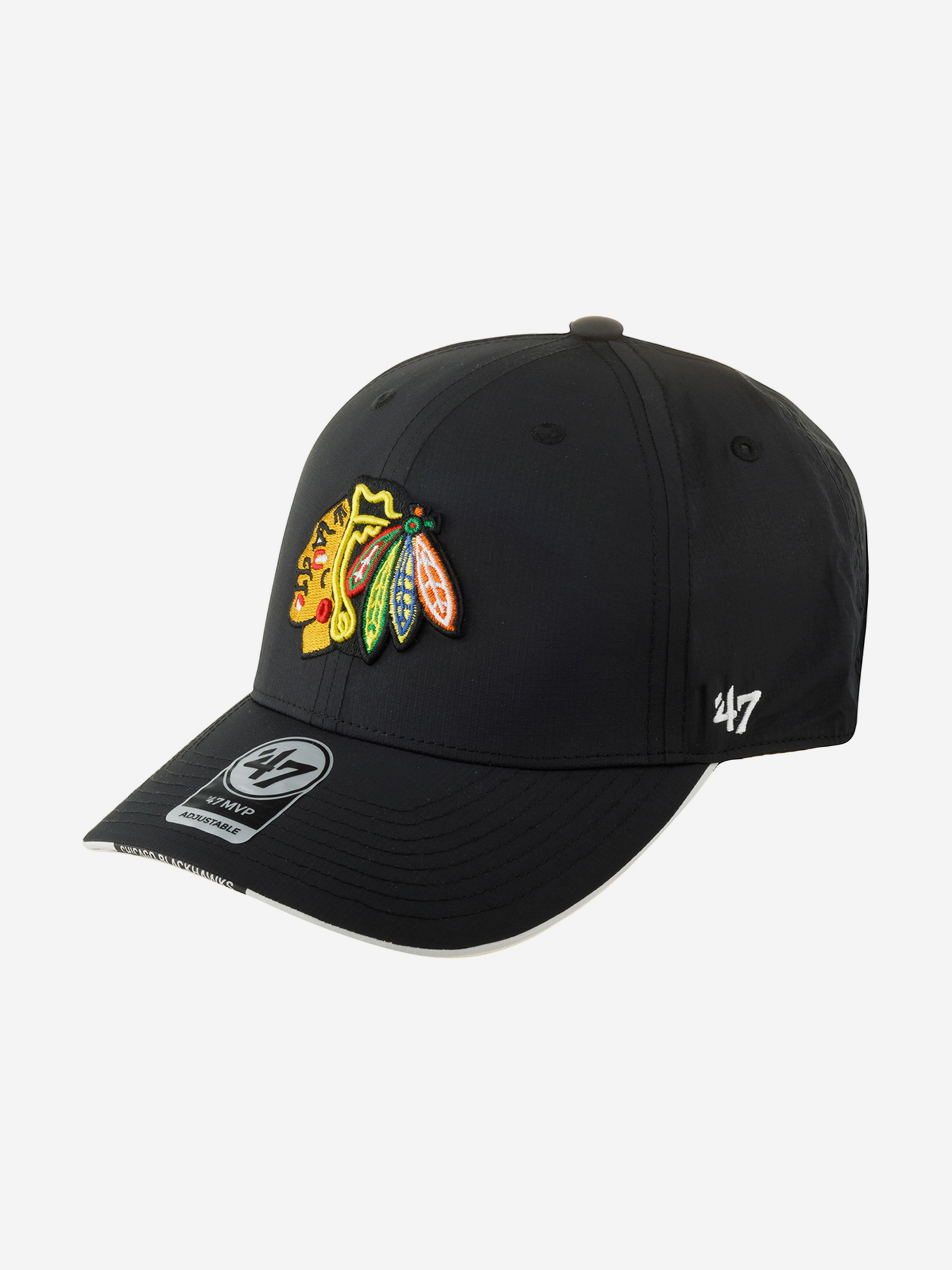 Бейсболка 47 BRAND H-RCKHL04BBP-BK Chicago Blackhawks NHL (черный), Черный 36-640XDOX403-09, размер Без размера