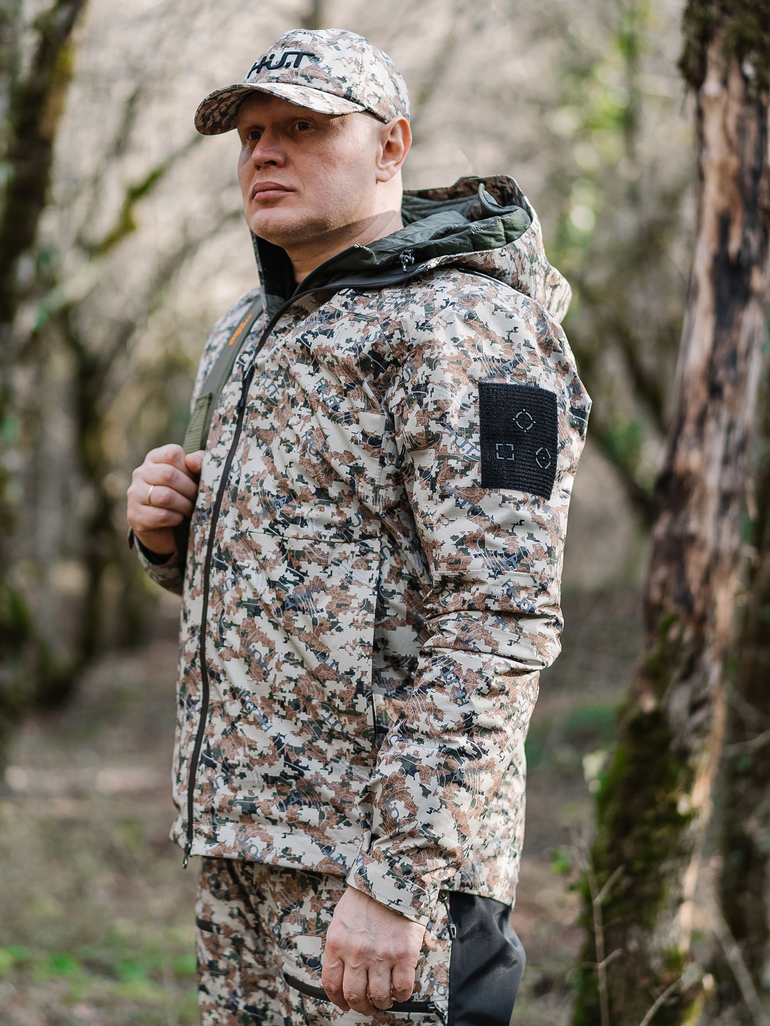 Изображение товара Куртка мембранная мужская H.U.T. KIVACH для охоты, камуфляж, Камуфляж