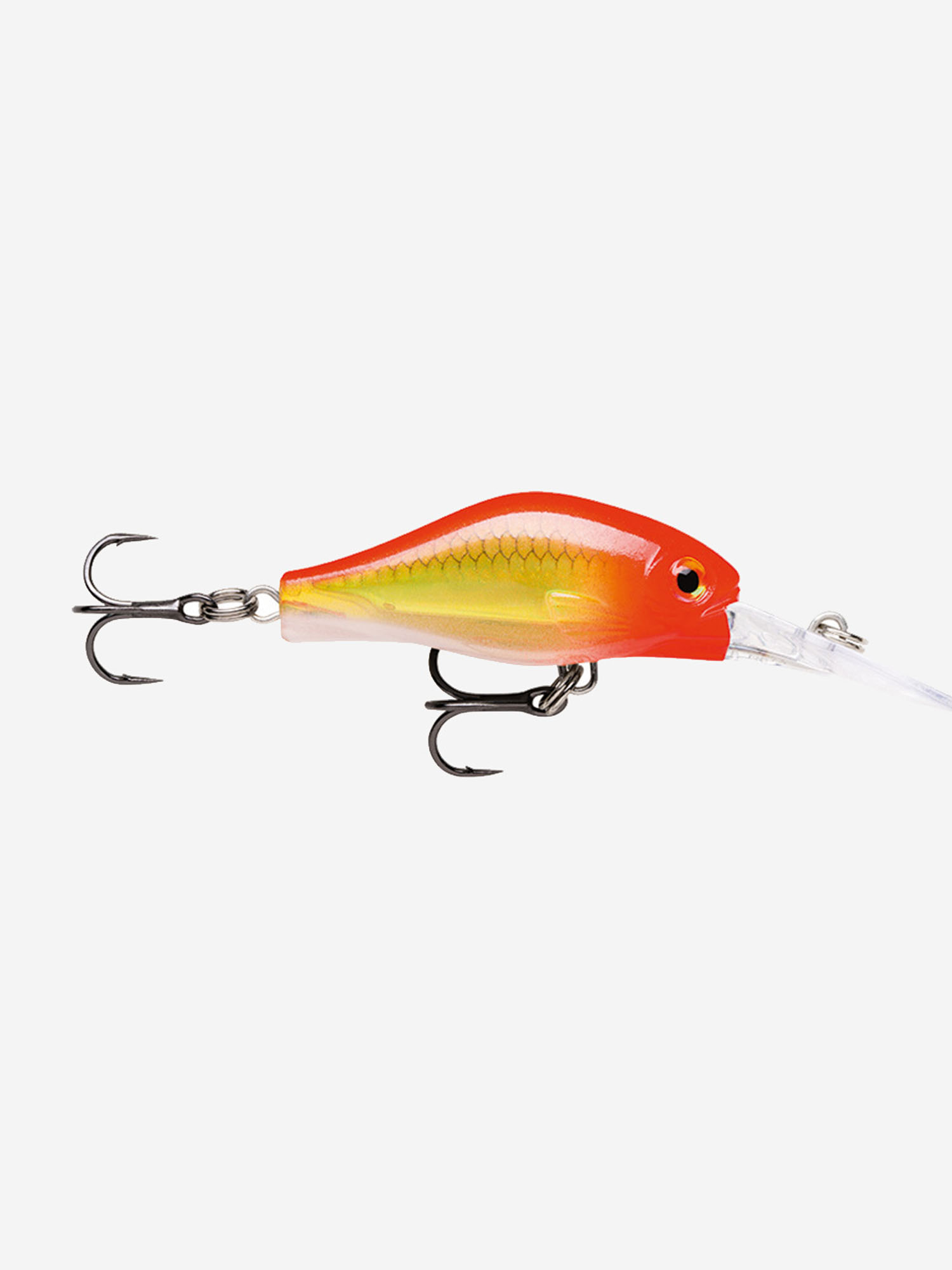 Воблер для рыбалки RAPALA Shadow Rap Fat Jack 04, 4см, 4гр, цвет HH, медленно всплывающий, Оранжевый