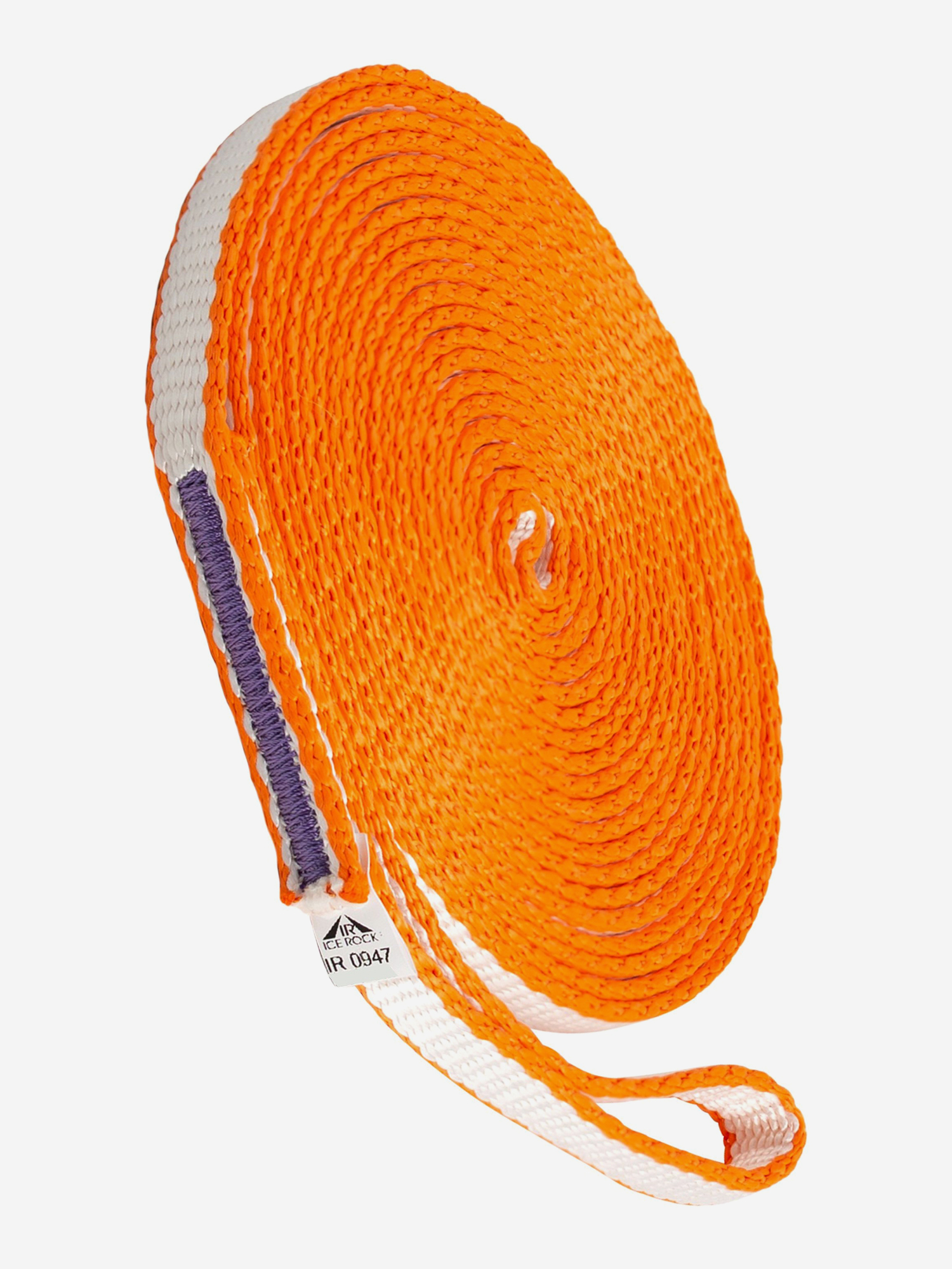 Изображение товара Петля 80 см бело-оранжевая для альпинизма дайнема