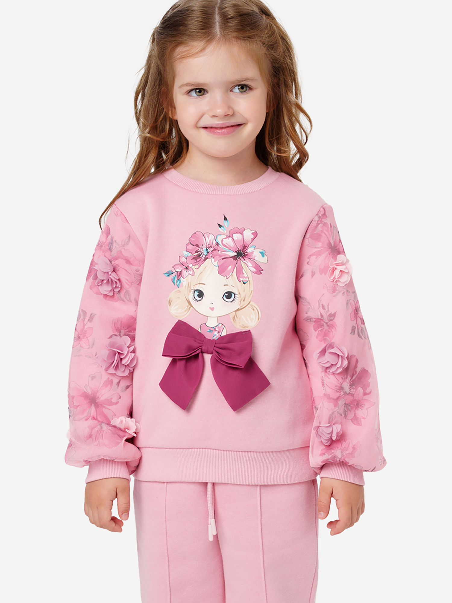 Изображение товара Толстовка для девочки PlayToday на молнии с капюшоном всесезонная