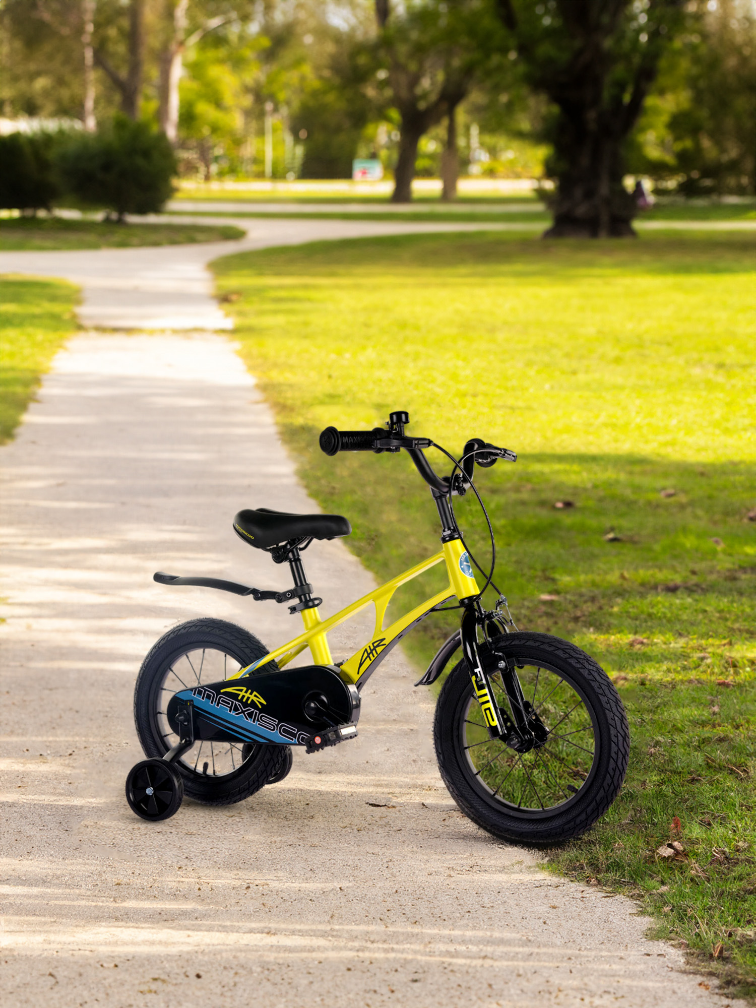 

Велосипед для мальчиков Maxiscoo Air Standart Plus 14", Желтый