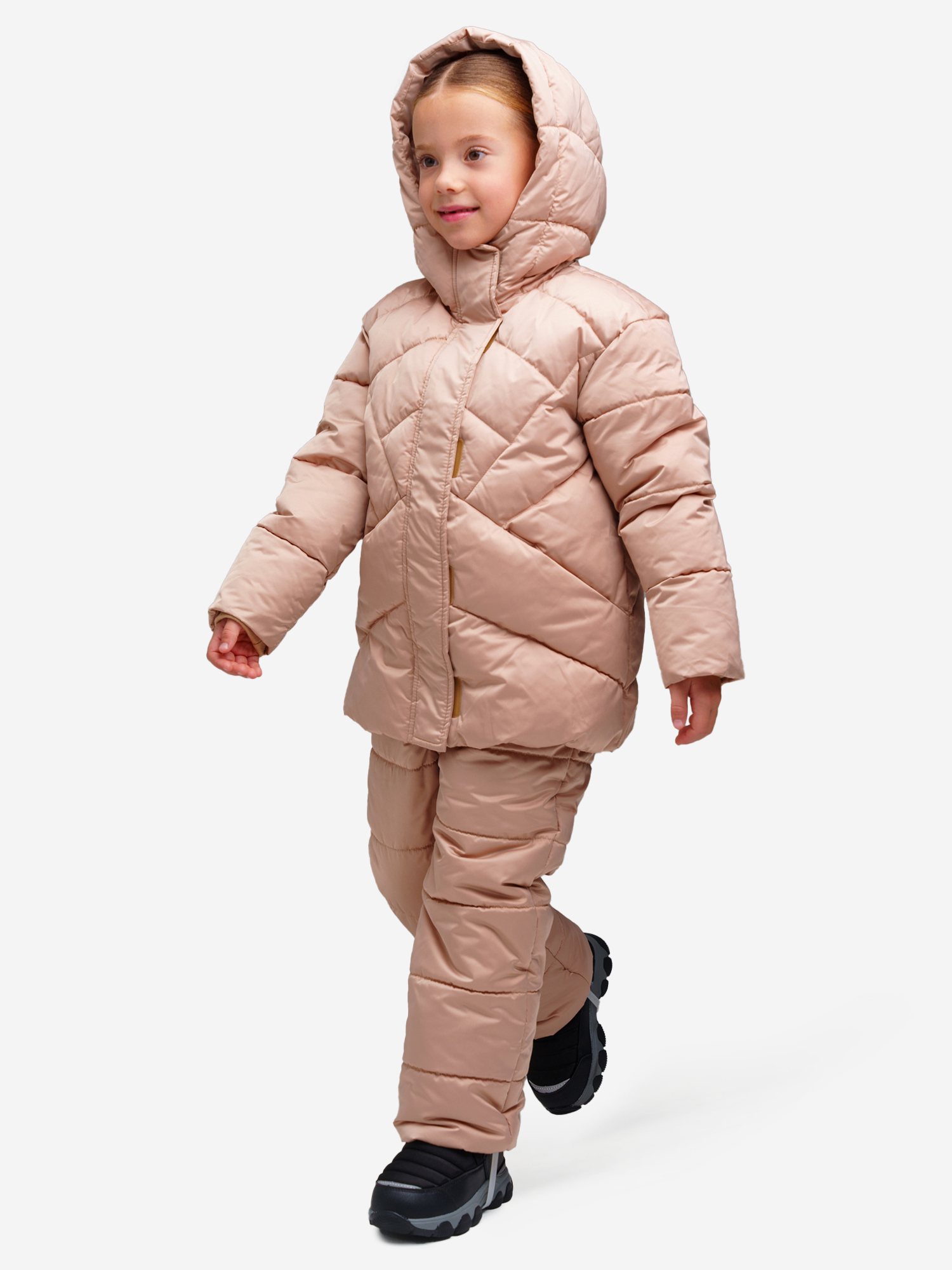 Изображение товара Зимний комплект для девочек куртка и полукомбинезон PlayToday