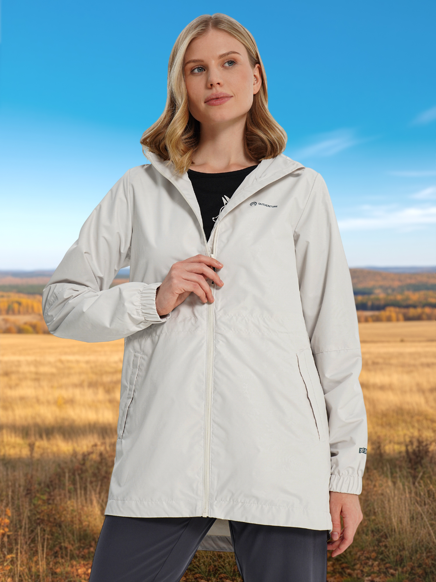 Изображение товара Женская ветровка Outventure Tukulan демисезонная водоотталкивающая