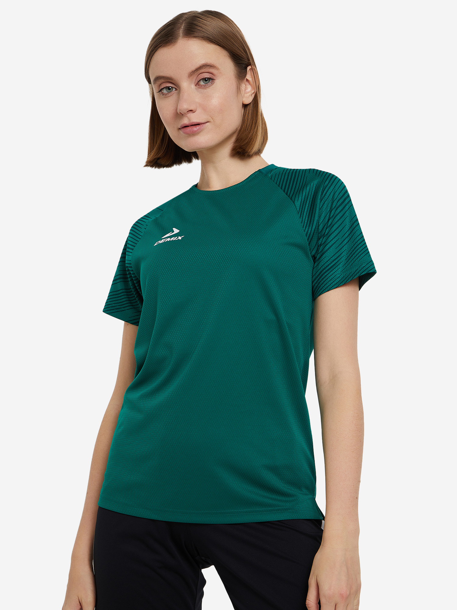 Футболка женская Demix Winger, Зеленый футболка женская demix winger оранжевый