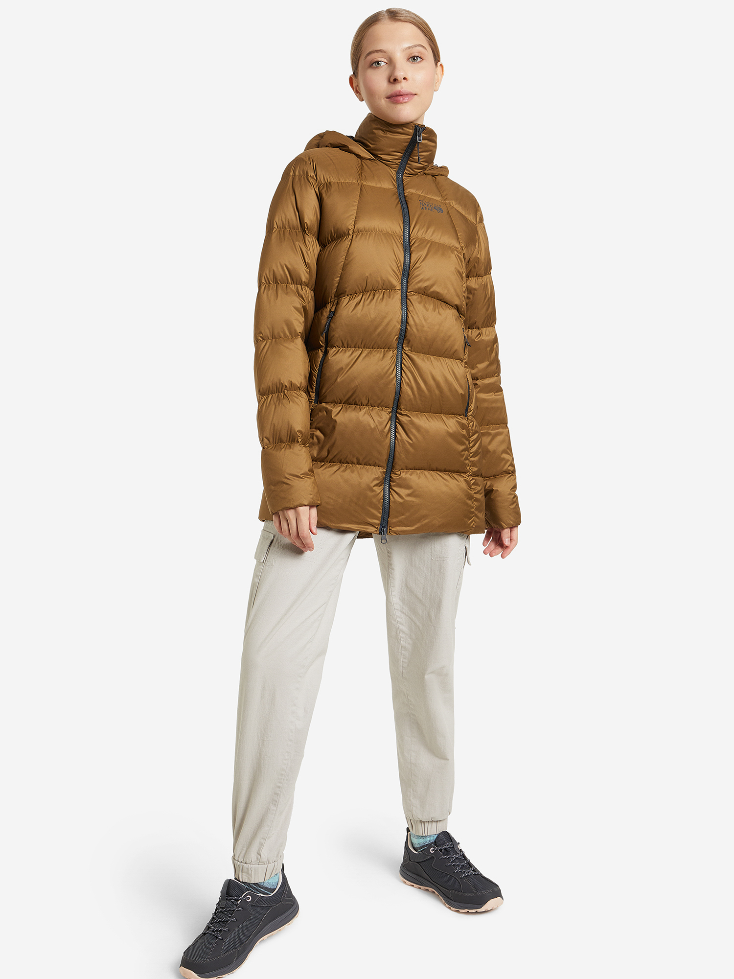 Пуховик женский Mountain Hardwear Rhea Ridge/2 Parka, Коричневый 1898071MHW-239, размер 46 - фото 3