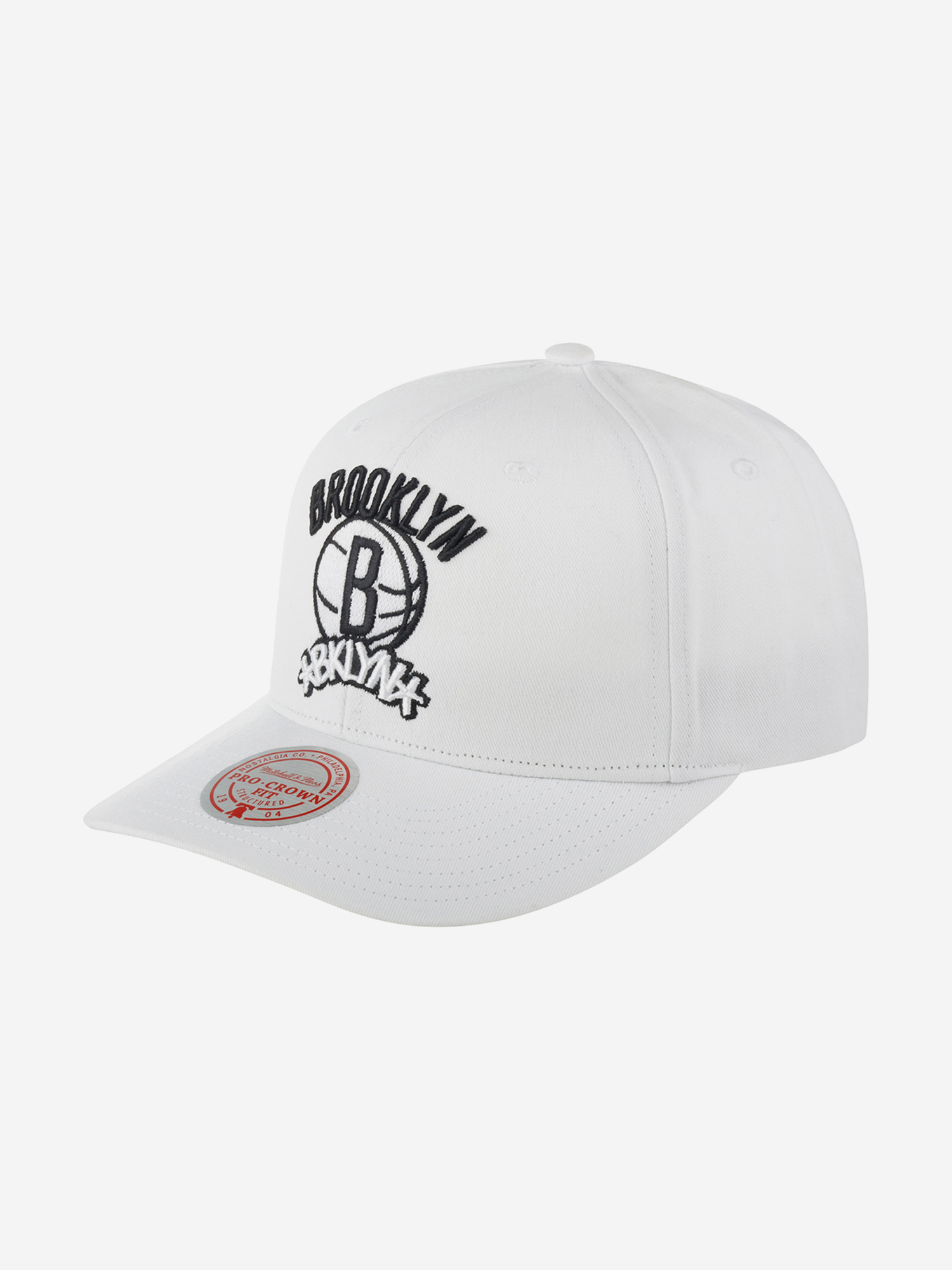 

Бейсболка MITCHELL NESS HHSS5717-BNEYYPPPWHIT Brooklyn Nets NBA (белый), Белый