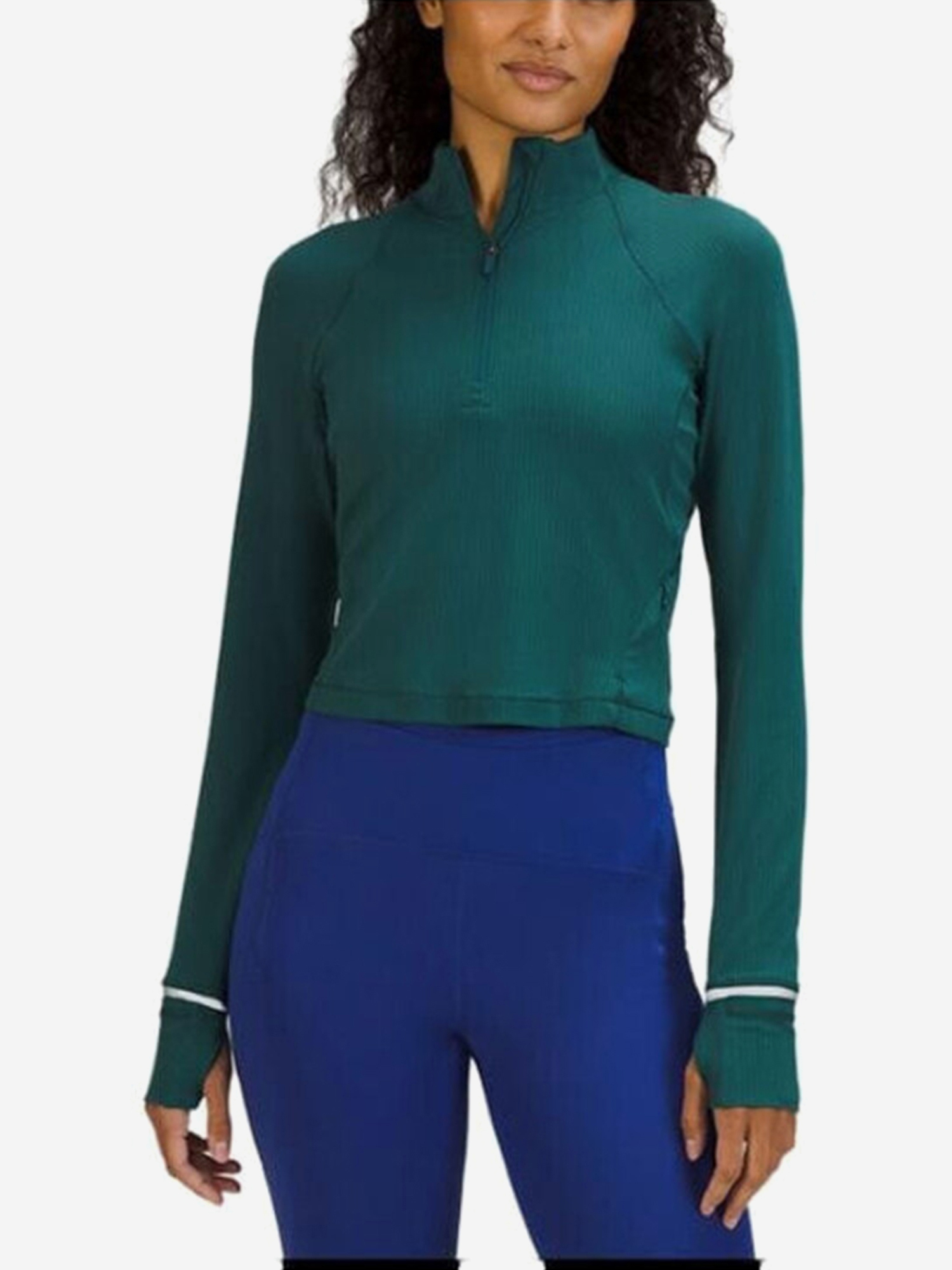 Изображение товара Кроп топ для фитнеса Lululemon, Зеленый