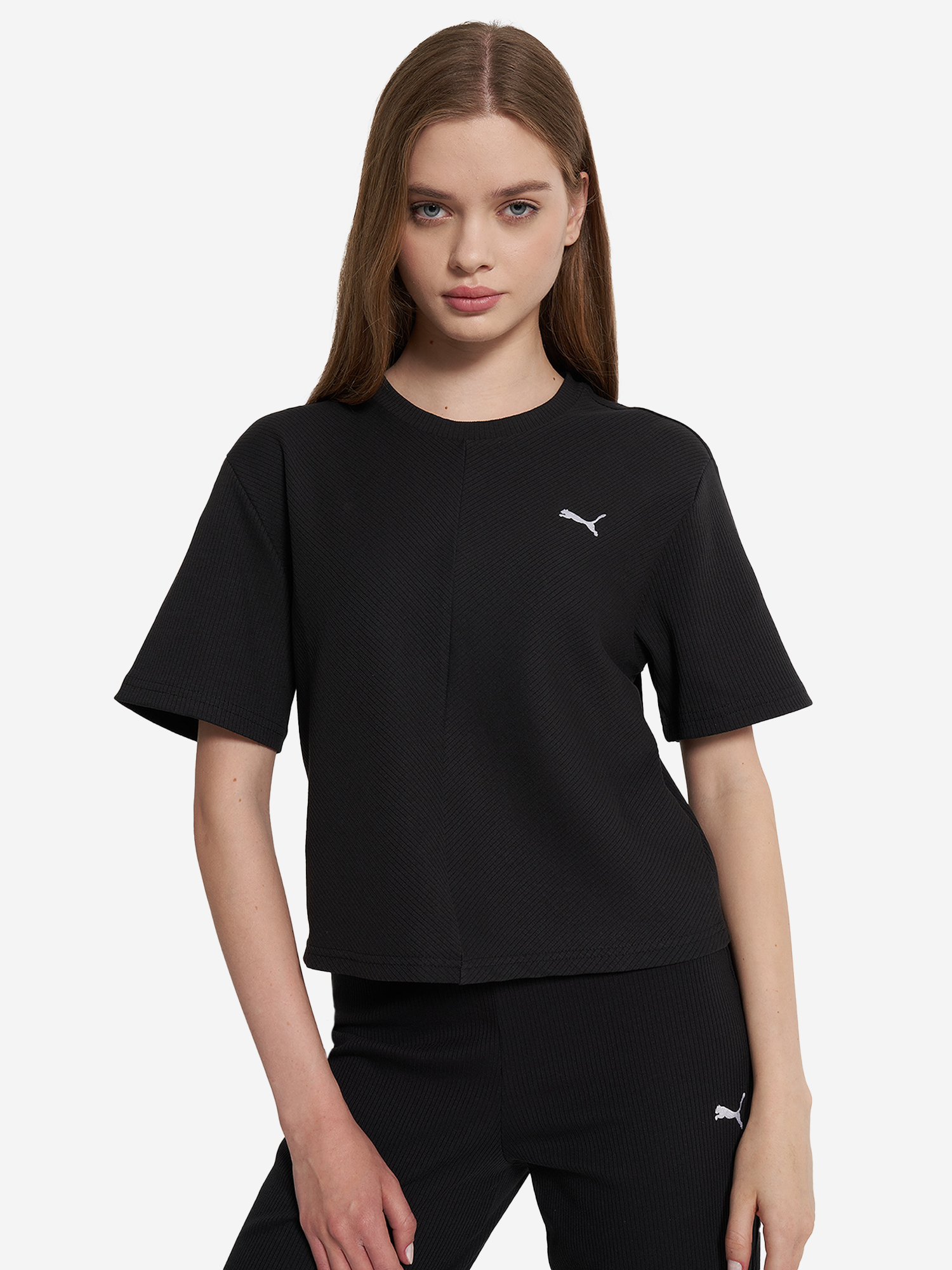 фото Футболка женская puma wardrobe ess, черный