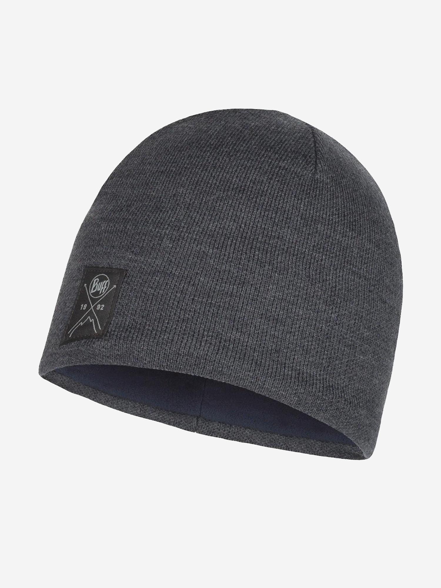 

Шапка Buff Knitted & Fleece Band Hat Solid Grey, Серый