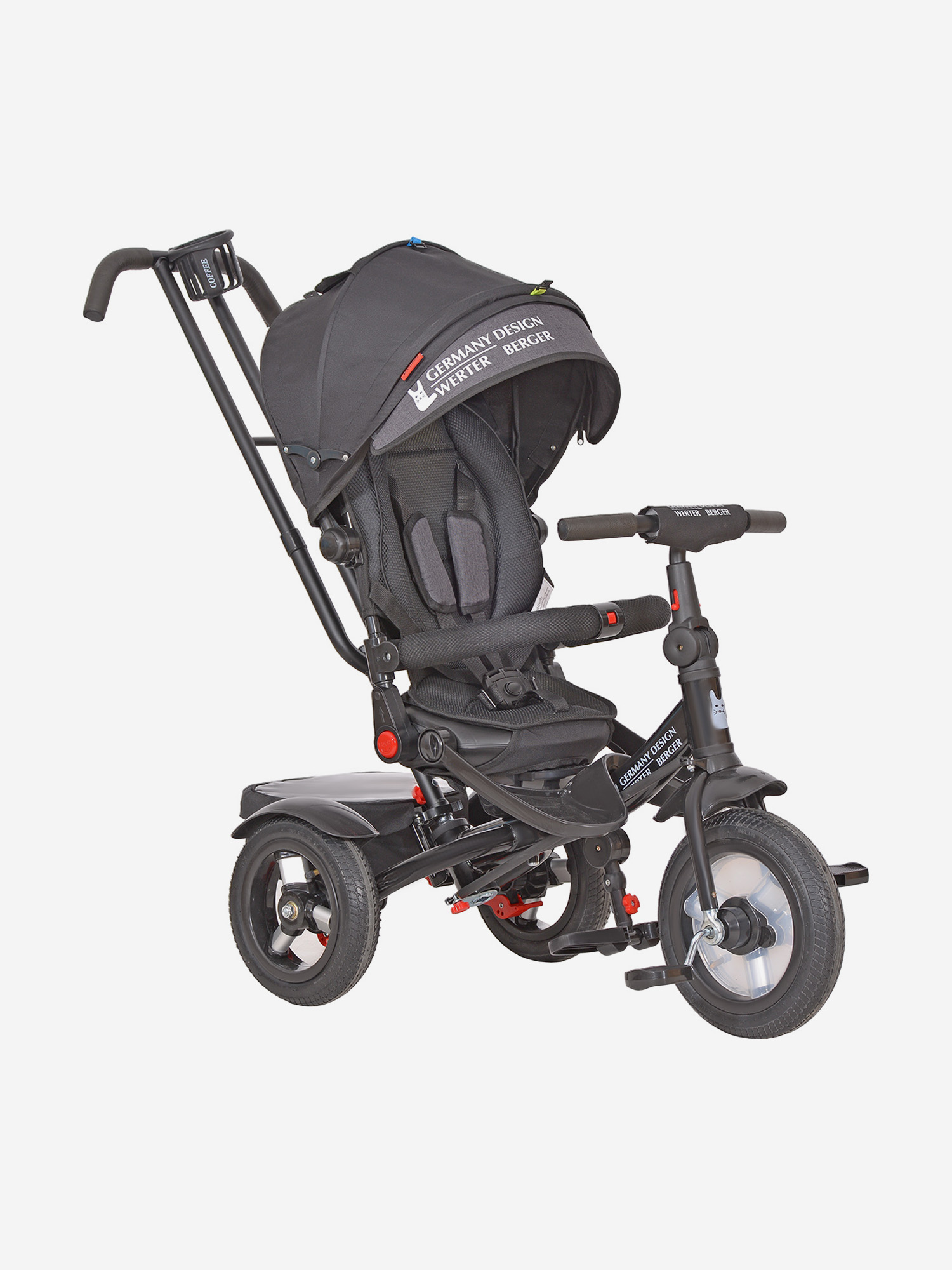 

Велосипед 3-х кол WERTER BERGER EVOLUTION AIR 12 XG7236, Черный