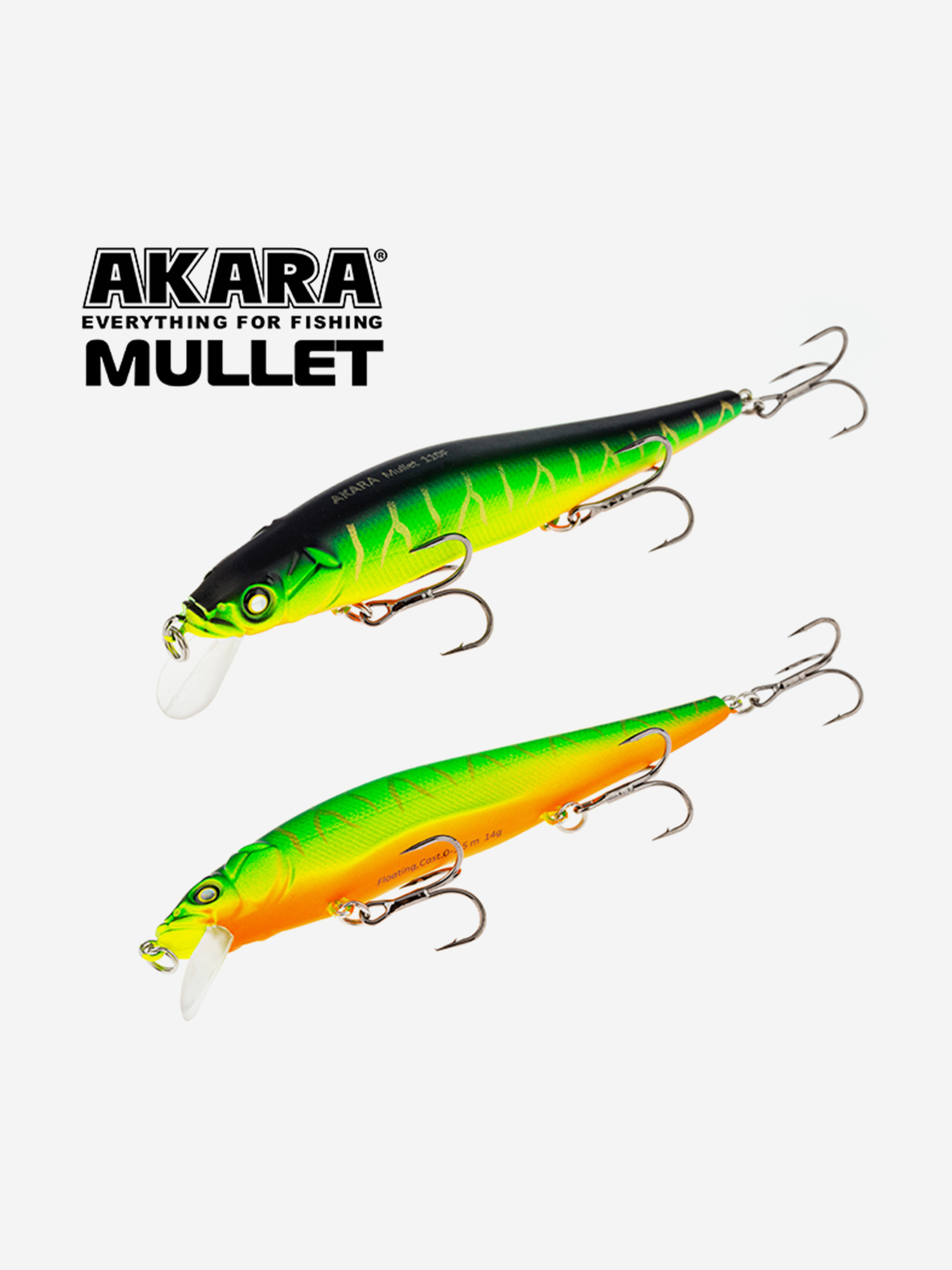 Изображение товара Воблер Akara Mullet 130F 23 гр. A20