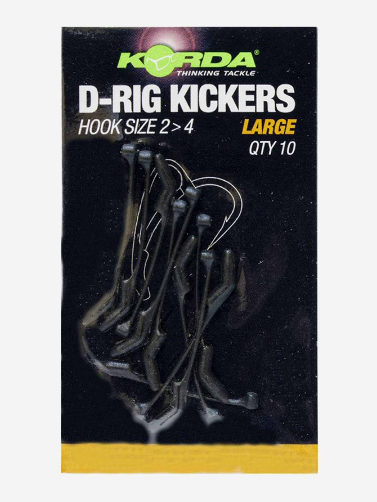 Изображение товара Карповая лентяйка KORDA Kickers D-Rig Green L для крючка №2-4