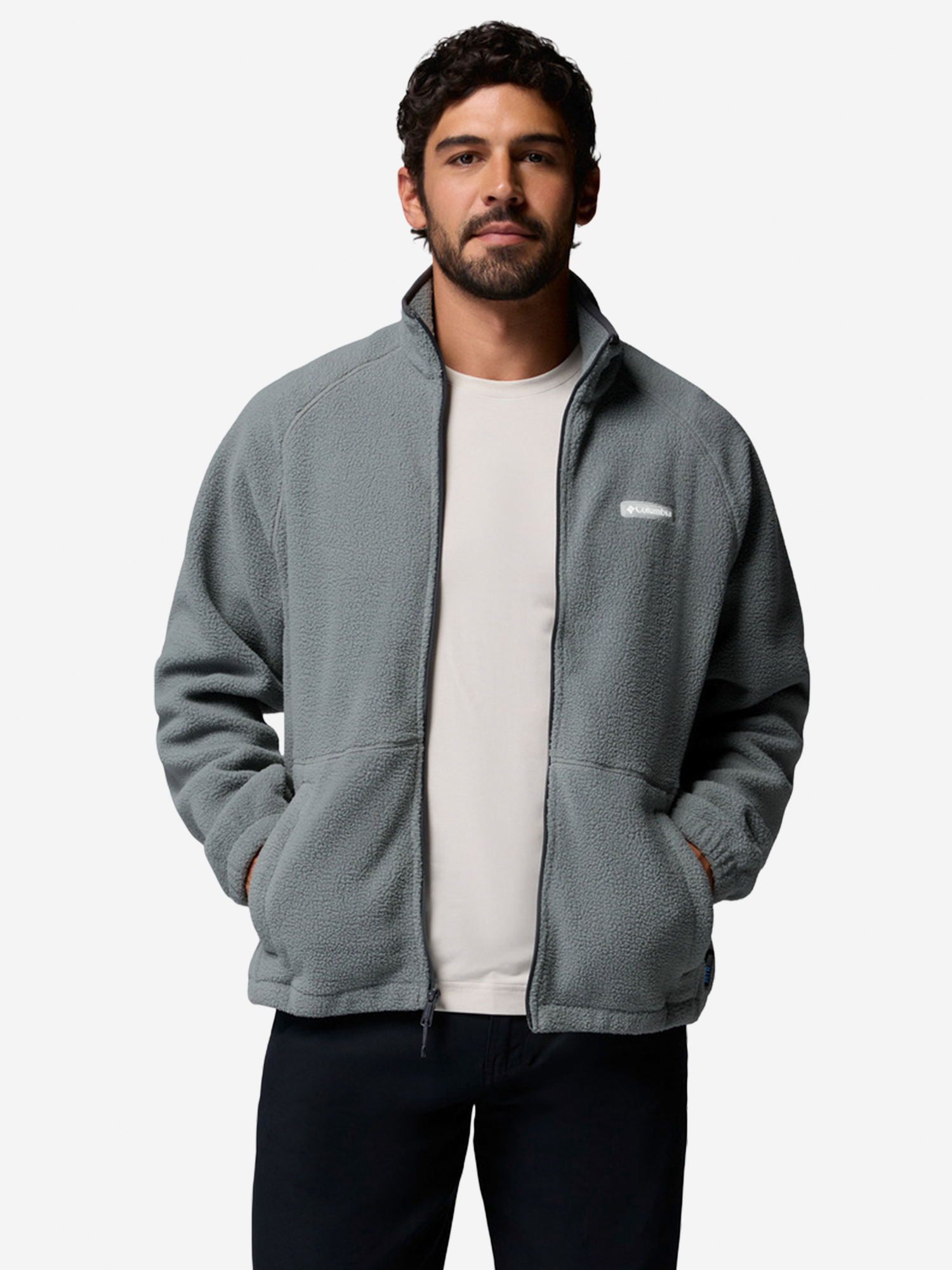 Изображение товара Джемпер флисовый мужской Columbia Timber Crest Mtr Fleece Full Zip, Серый Изображение товара Джемпер флисовый мужской Columbia Timber Crest Mtr Fleece Full Zip, Серый