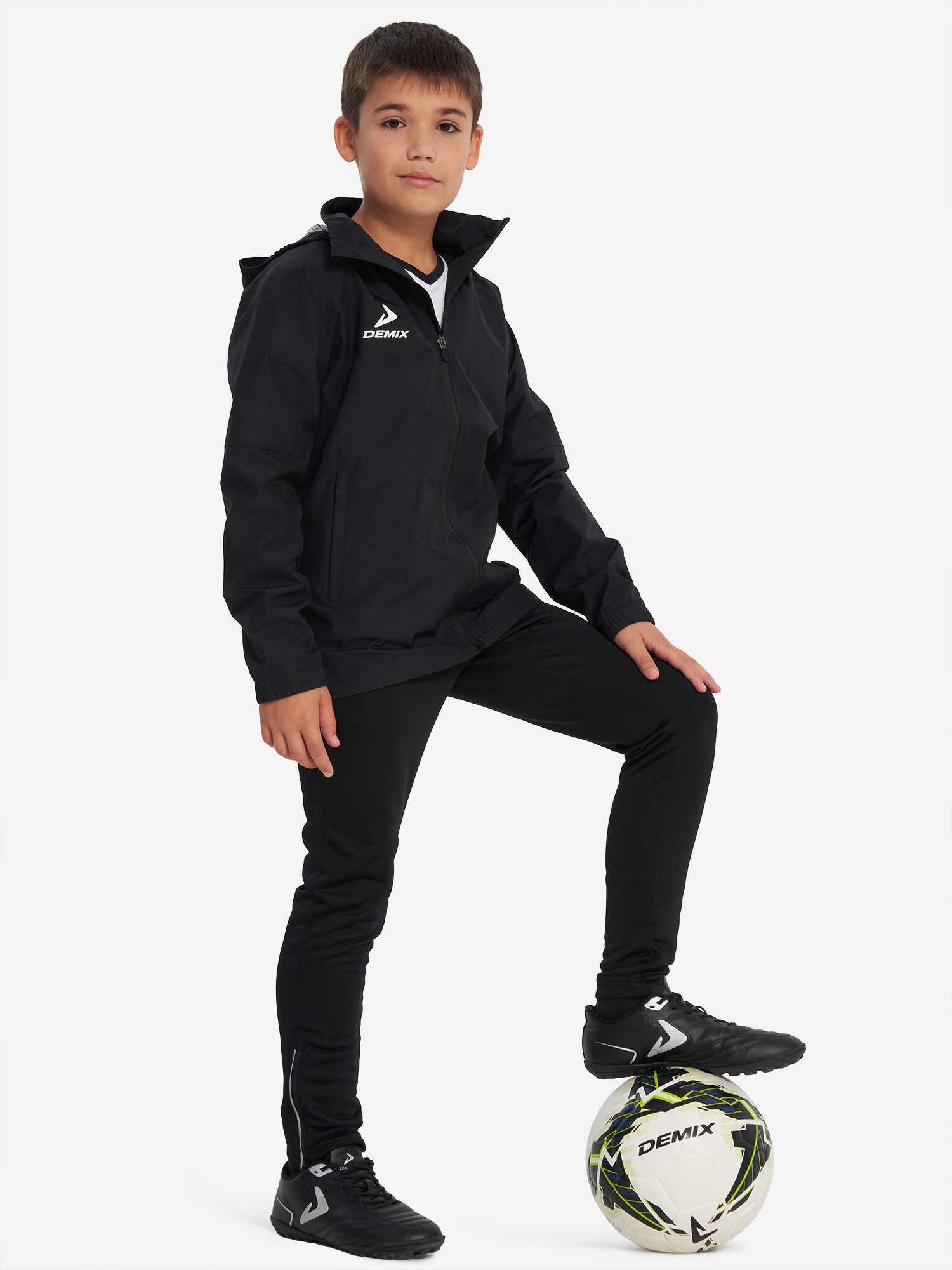 фото Ветровка для мальчиков demix midfielder, черный