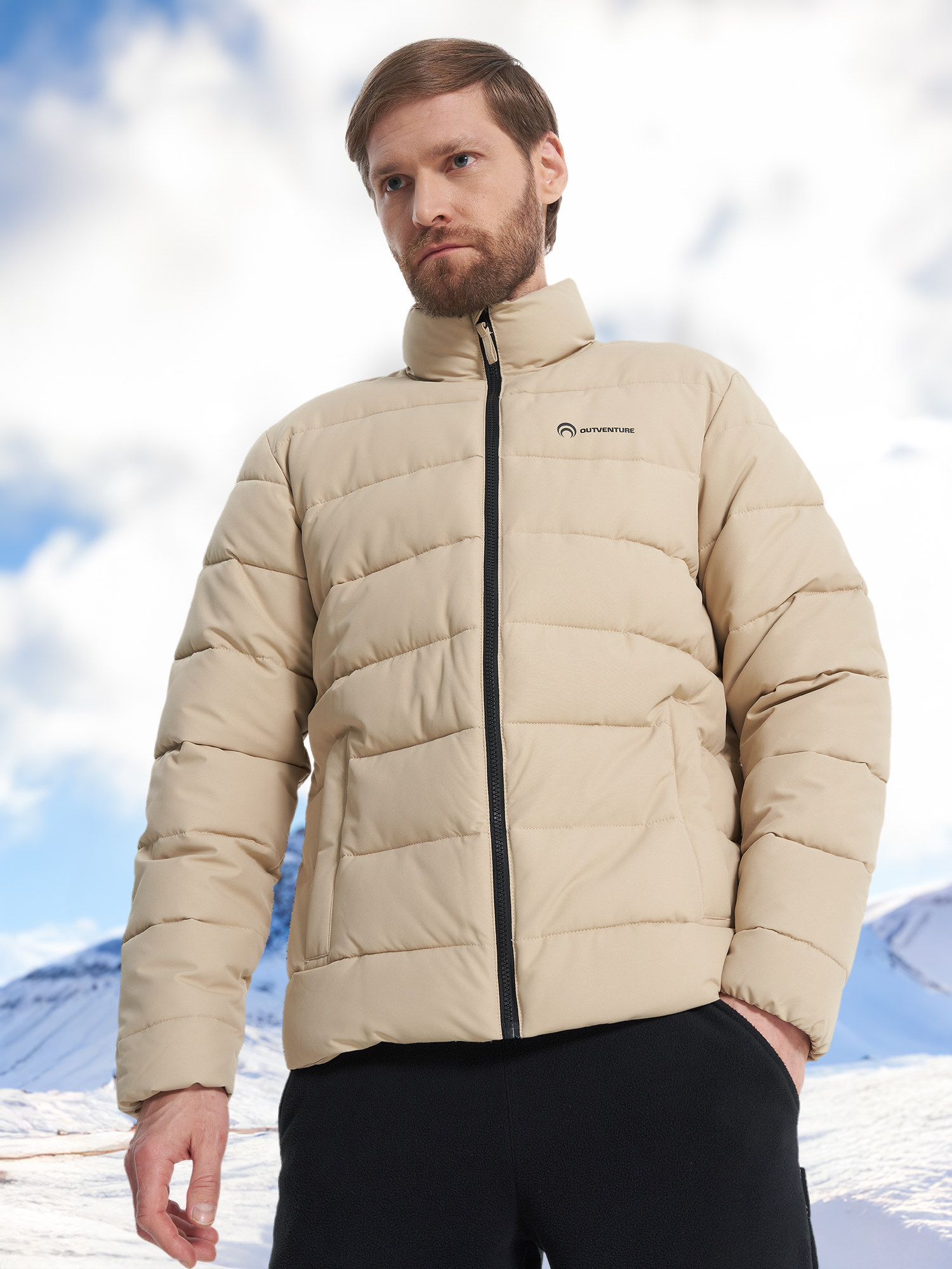 Пуховик мужской Outventure Бежевый 4899₽