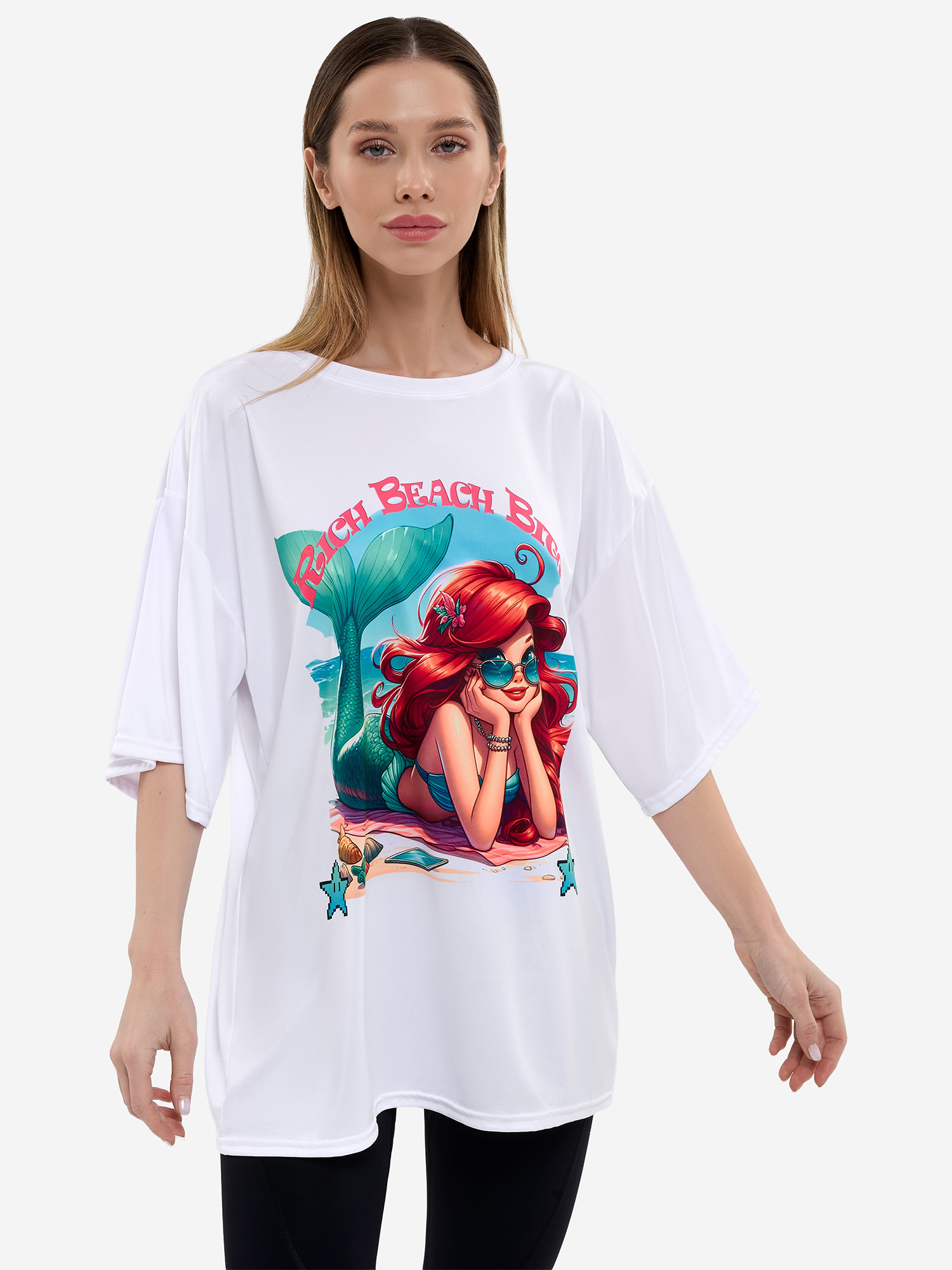 Изображение товара Женская футболка Bona Fide OVERSIZE Sassy Mermaid для спорта и повседневной носки