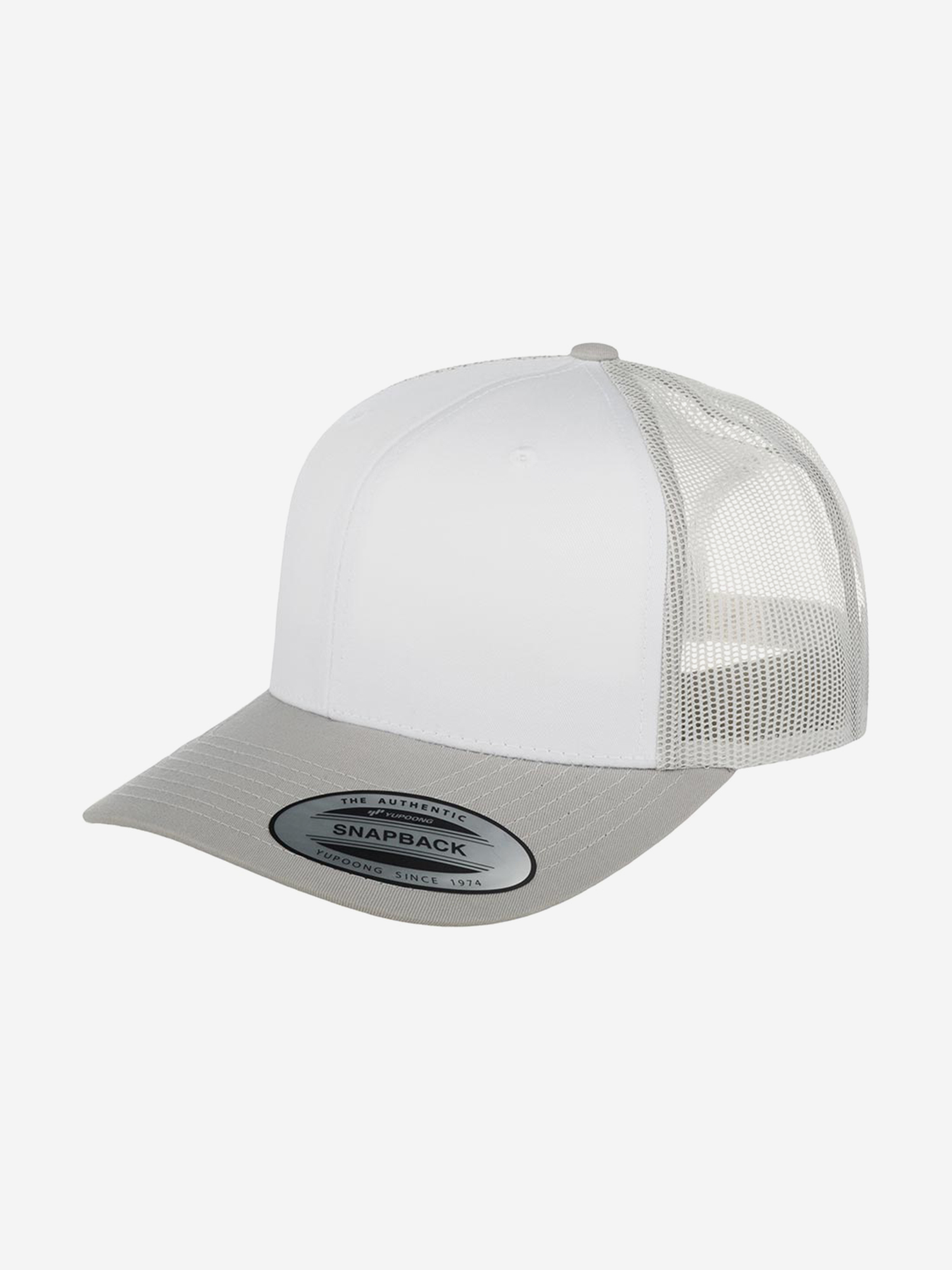 Изображение товара Бейсболка с сеточкой FLEXFIT 6606CF, Светло-серый / белый