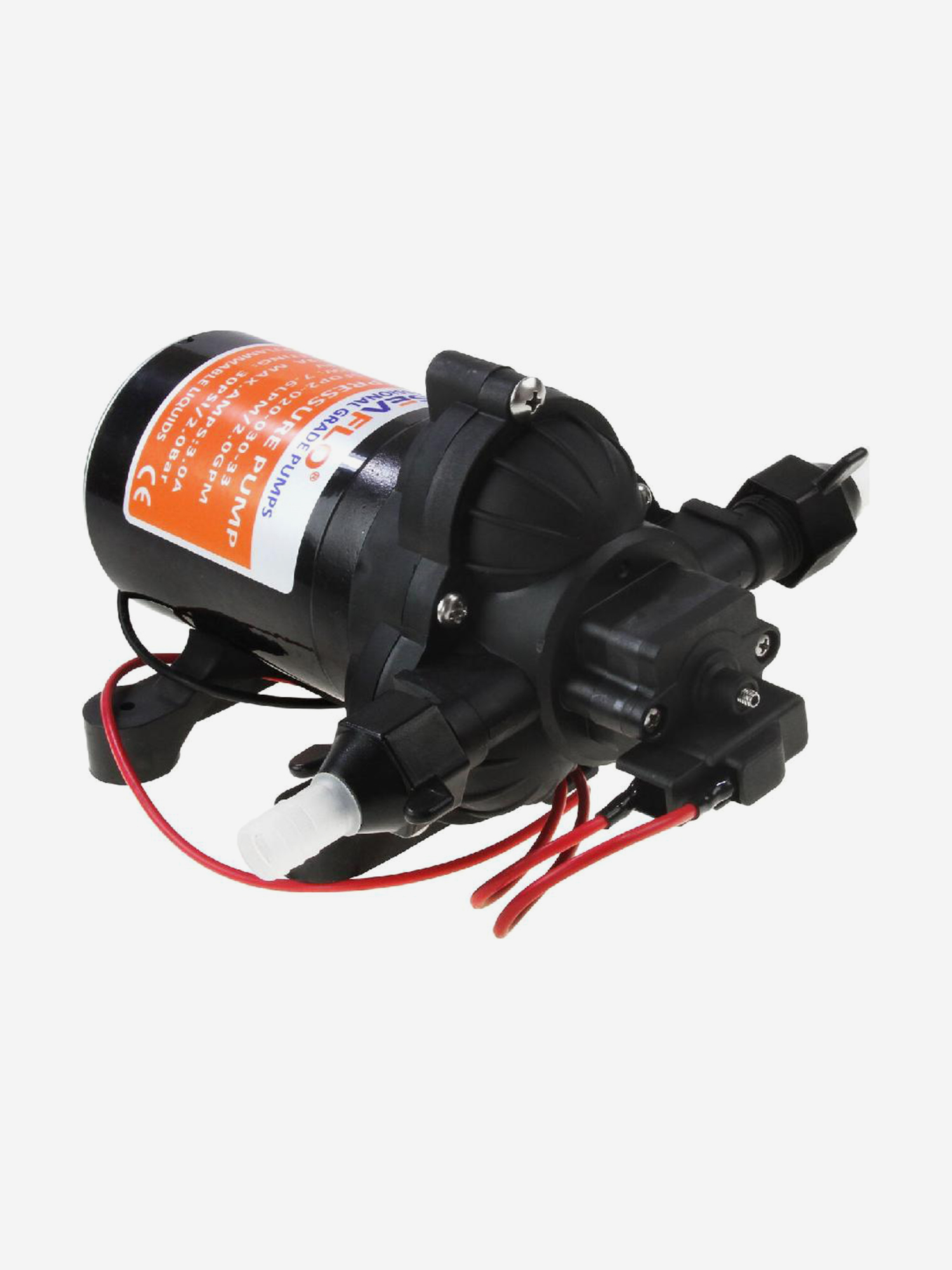 

Помпа водоподающая SeaFlo мембранная, 12V, 7.6 л/мин, 2.1 BAR, 40 PSI, Черный