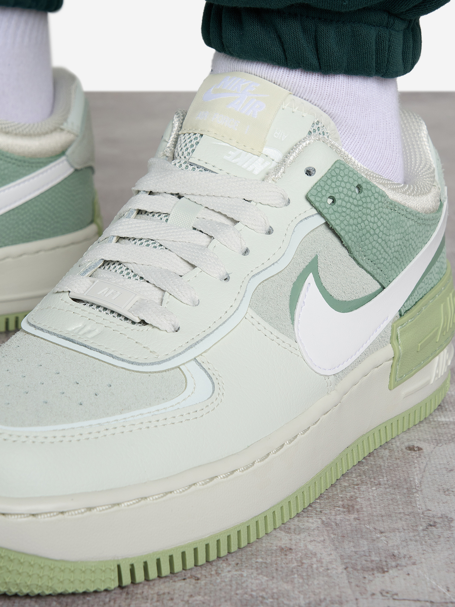 фото Кеды женские nike air force 1 shadow, белый