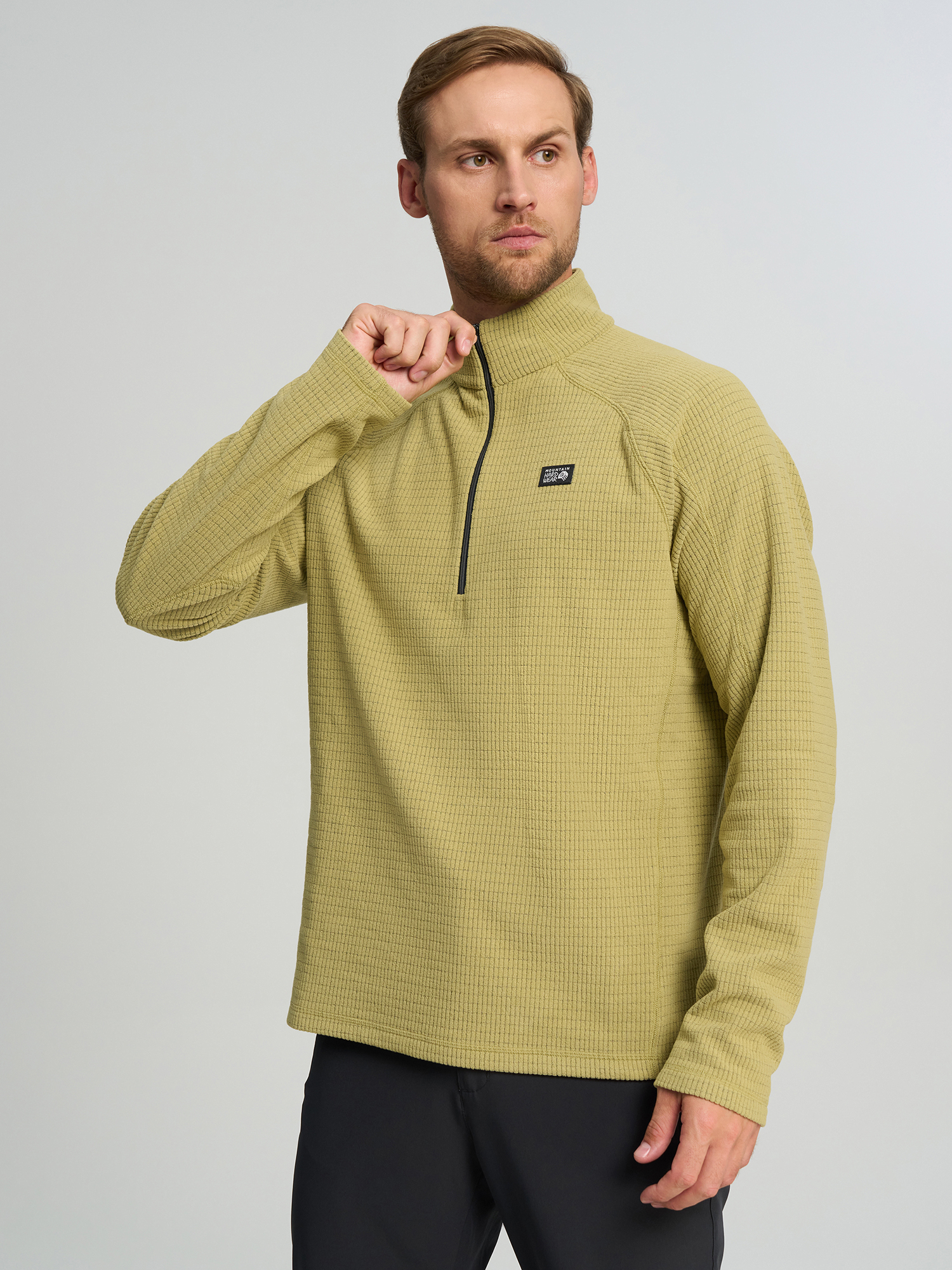 Изображение товара Толстовка мужская Mountain Hardwear Summit Grid Half Zip, Зеленый