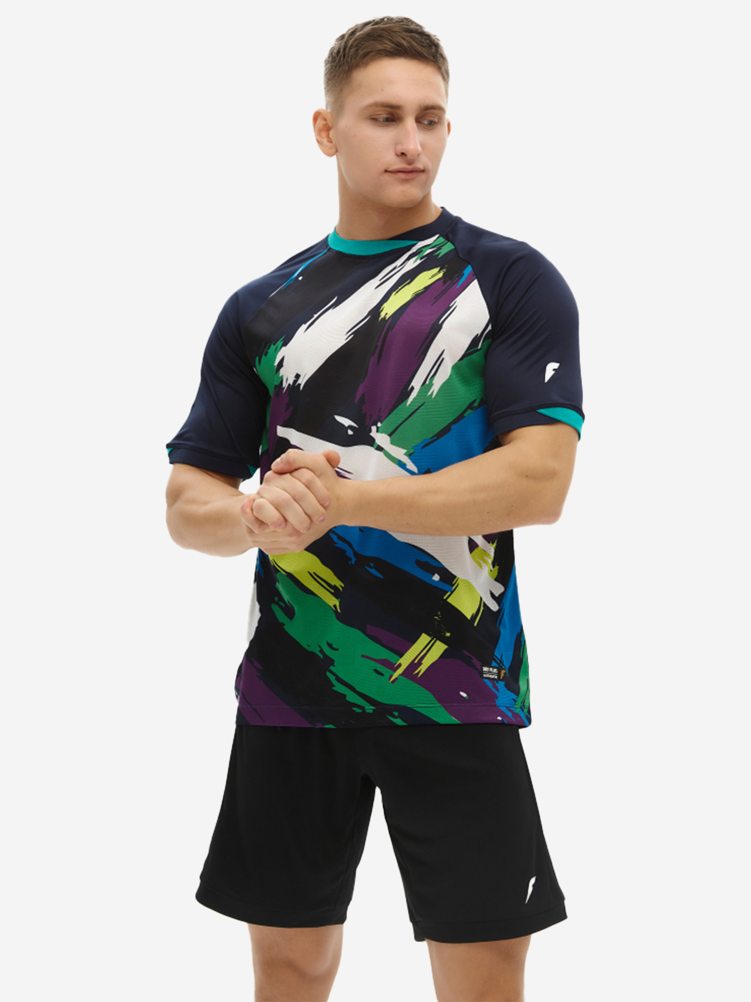 Изображение товара Мужская футбольная футболка Forward с коротким рукавом синяя/зеленая