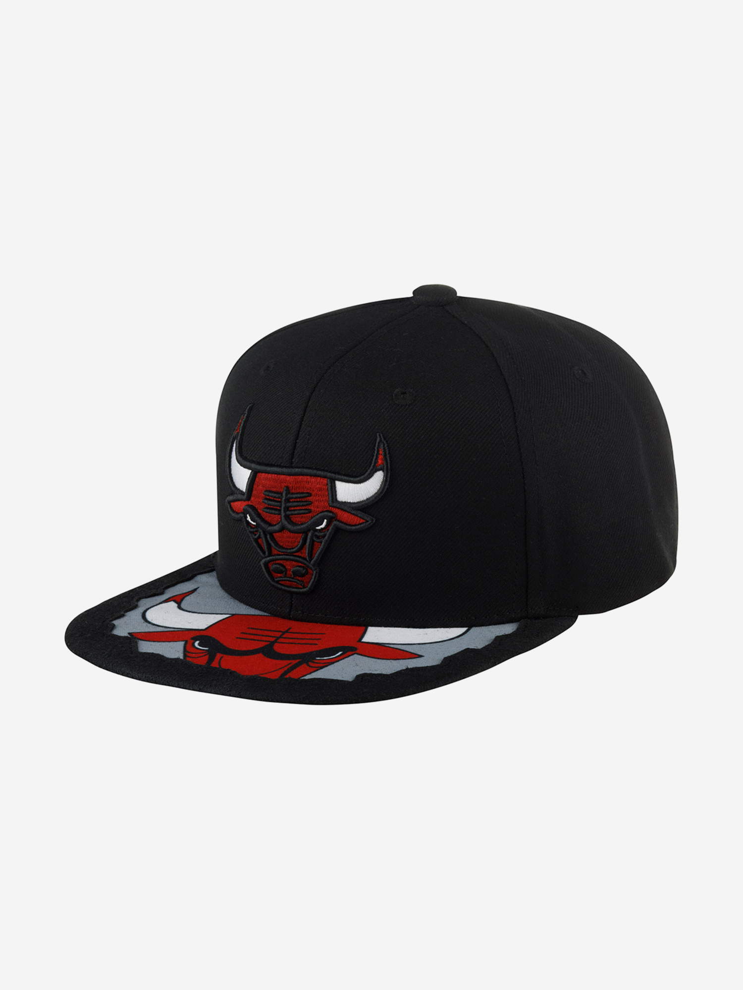 Изображение товара Бейсболка с прямым козырьком MITCHELL NESS Chicago Bulls NBA