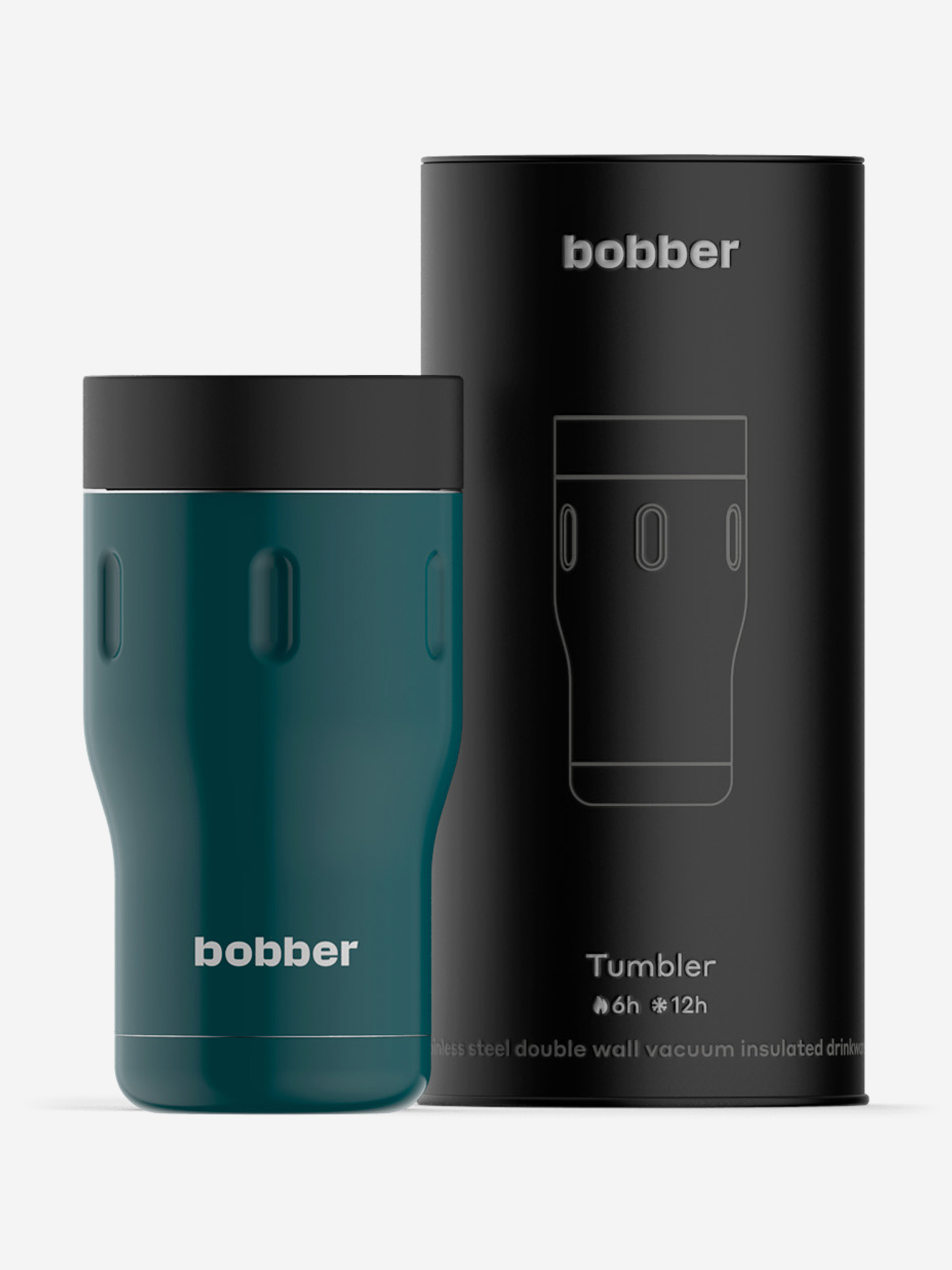 Термокружка вакуумная для напитков Tumbler BOBBER, 350 мл, Синий
