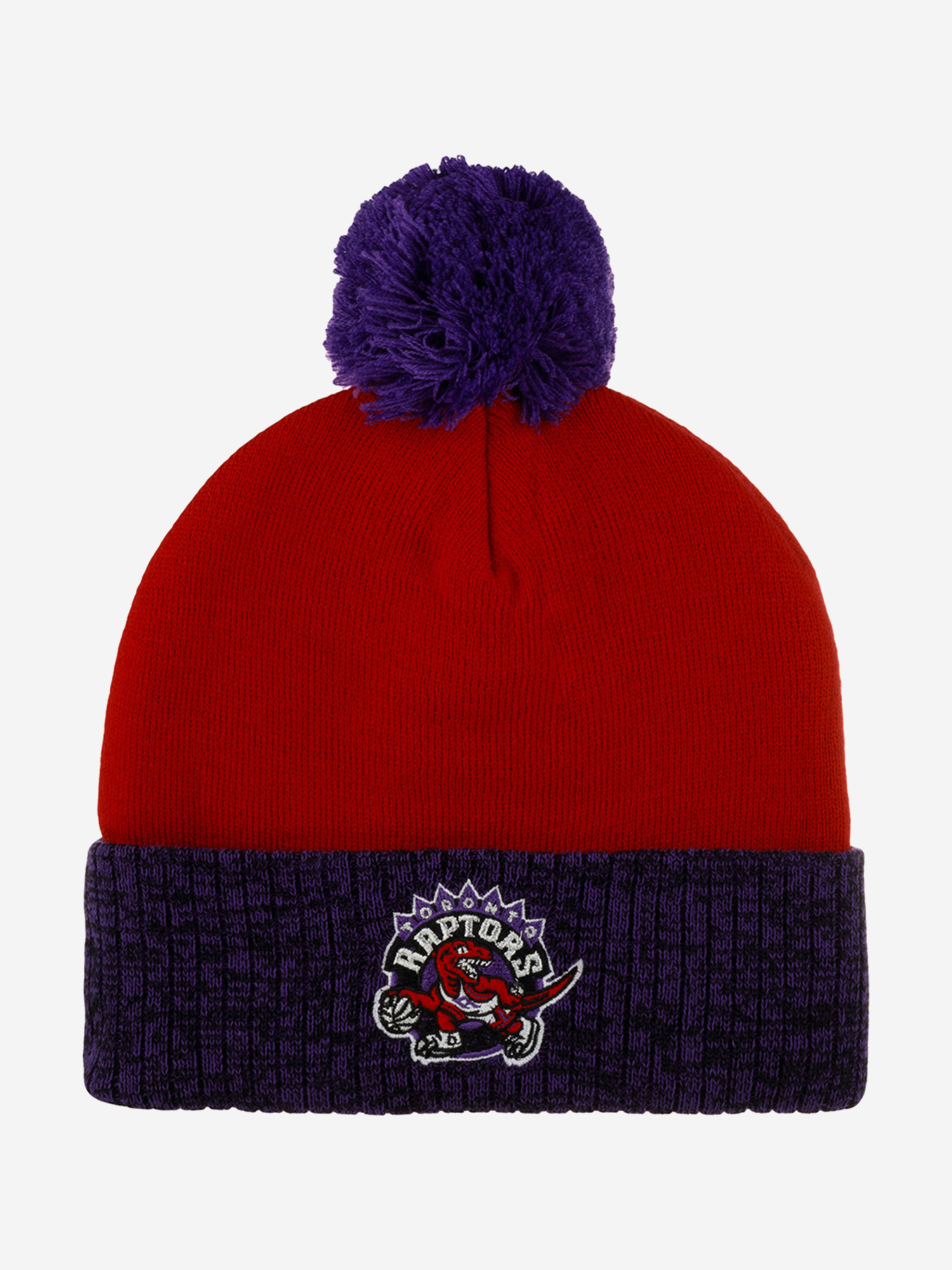 Изображение товара Шапка с помпоном MITCHELL NESS NBA Toronto Raptors всесезонная акриловая