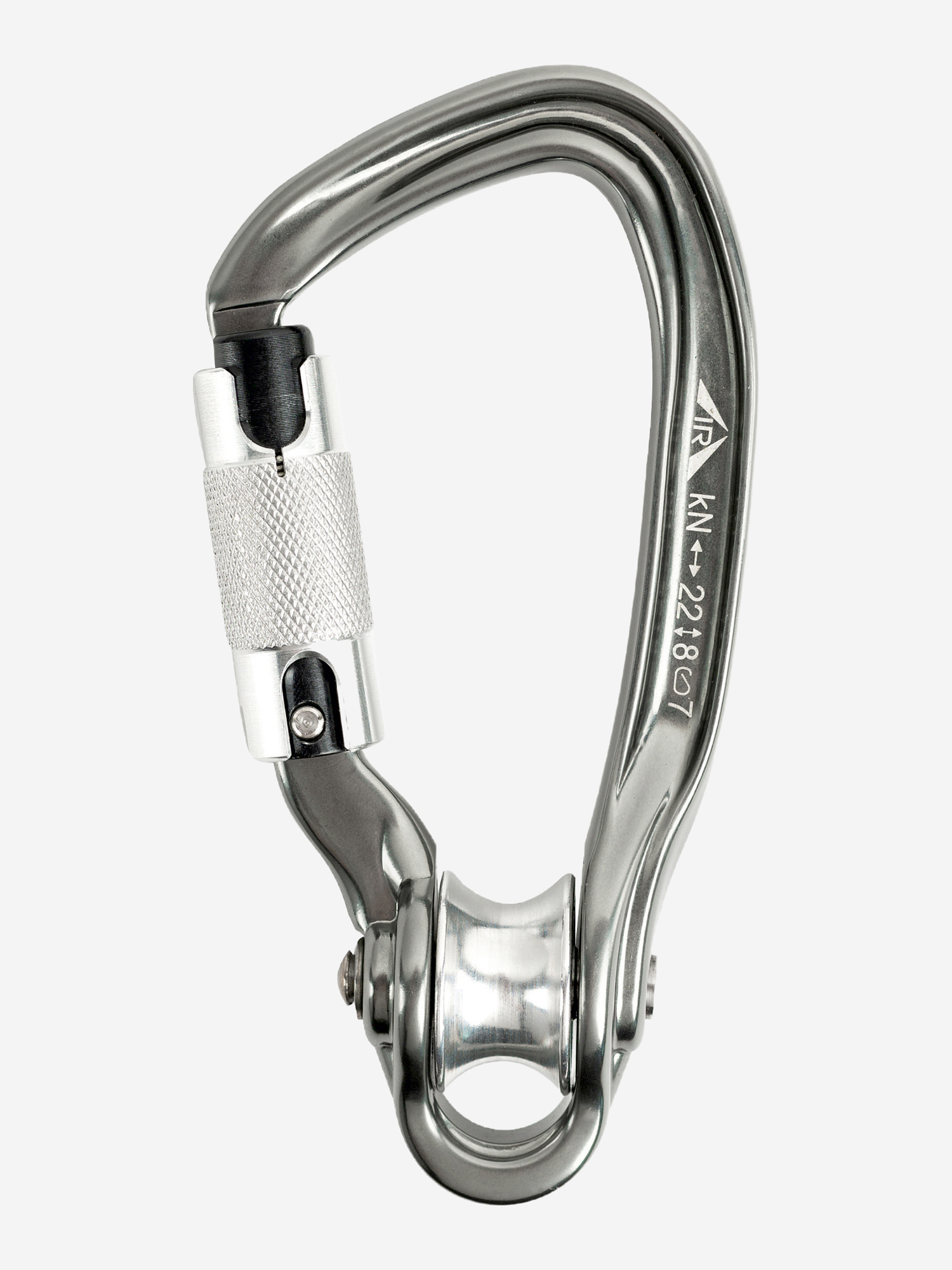 

Карабин с роликом "Пингвин-автомат" ICE ROCK, Серый