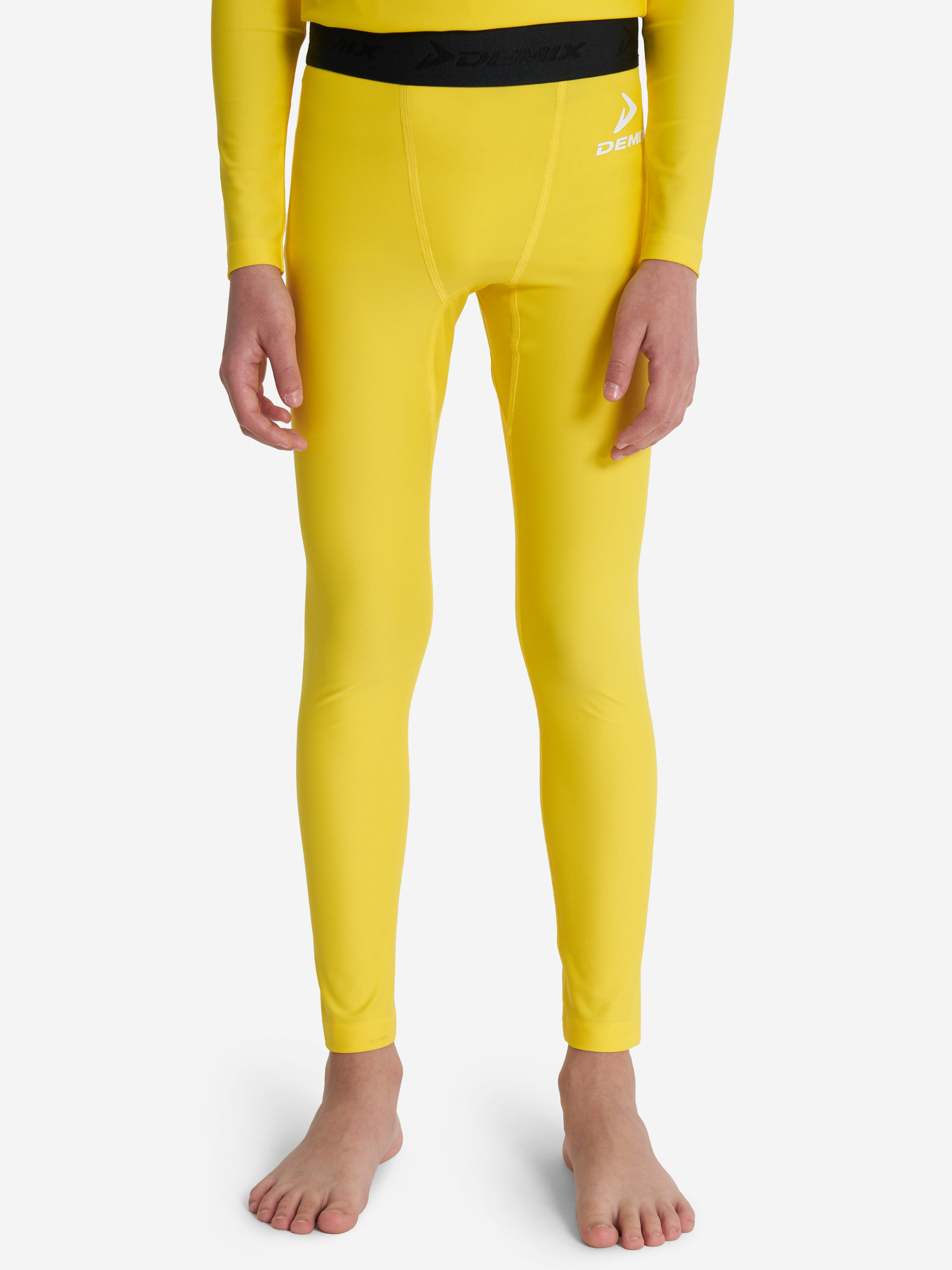 Изображение товара Тайтсы компрессионные для мальчиков Demix, Горчичный