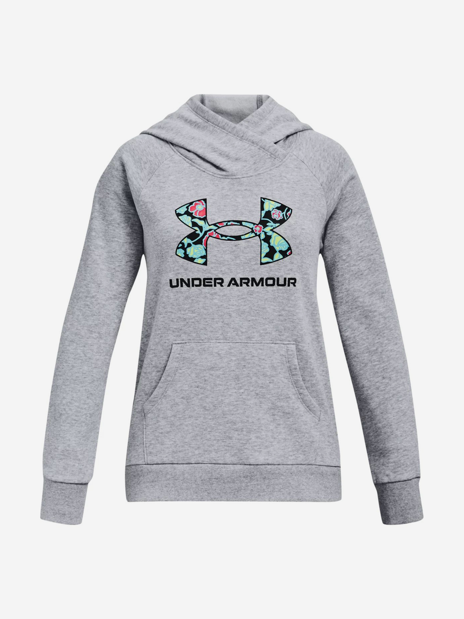 Худи детская Under Armour Rival Logo Hoodie, Серый худи мужская under armour rival graphic серый