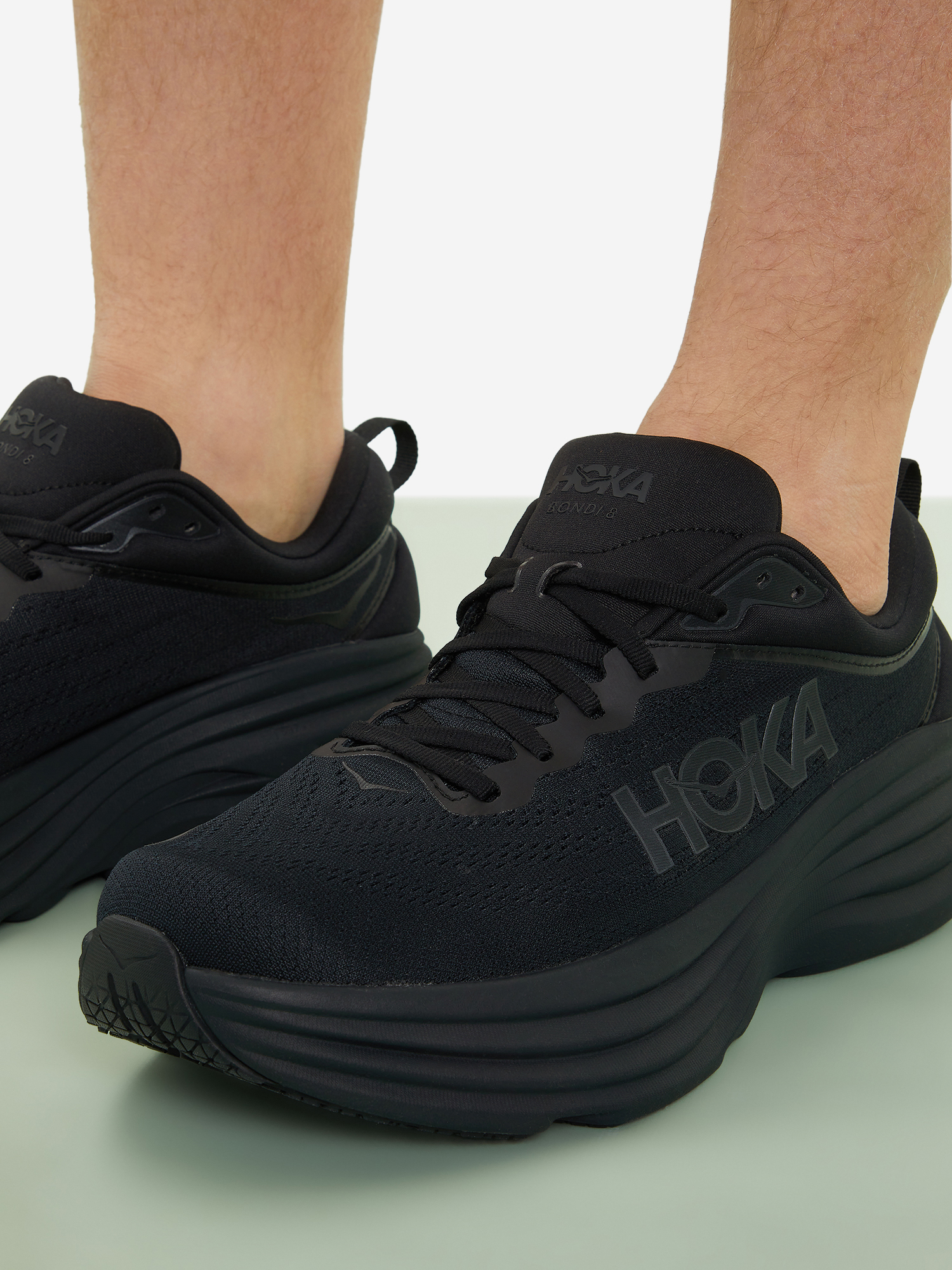 Кроссовки мужские Hoka One One Bondi 8, Черный Вид№9