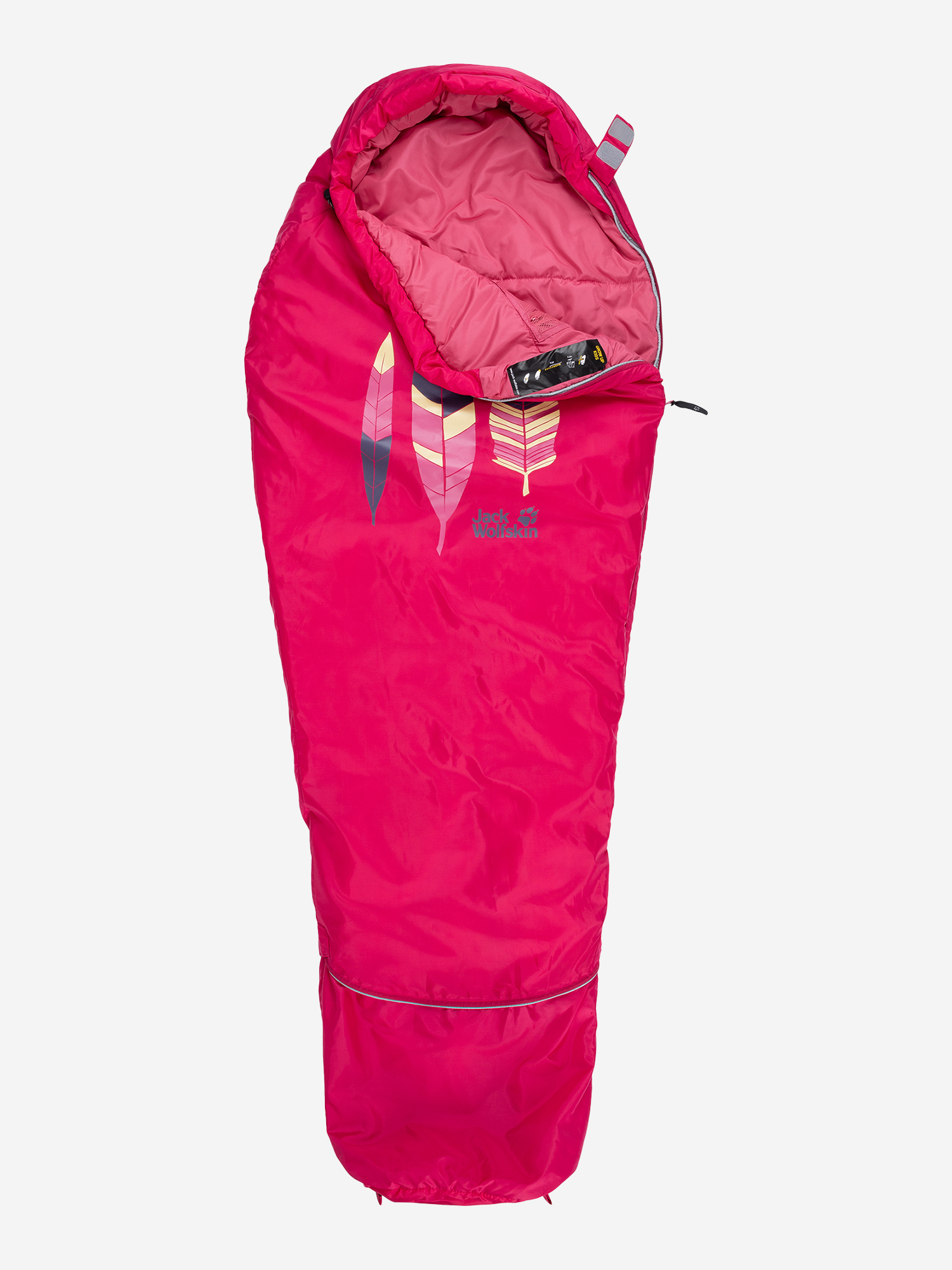 

Спальный мешок детский JACK WOLFSKIN Grow Up, Розовый