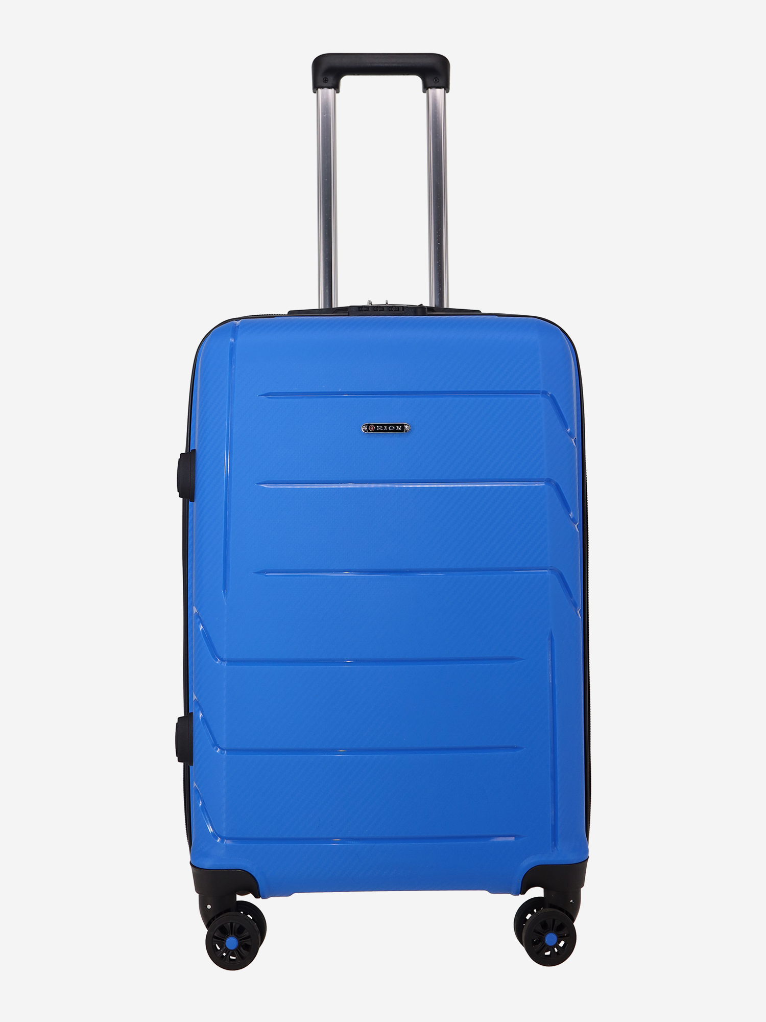 Изображение товара Чемодан Рион+ средний 70 л синего цвета из полипропилена