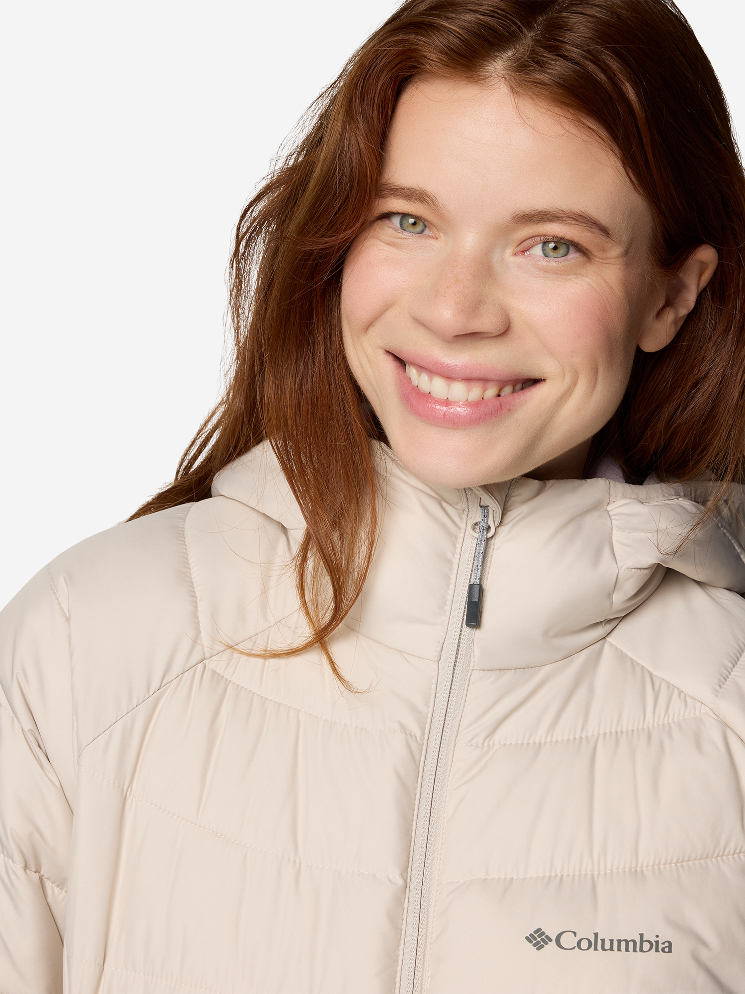 Куртка утепленная женская Columbia Powder Lite II Mid Jacket, Бежевый 2089371CLB-278, размер 50 - фото 6