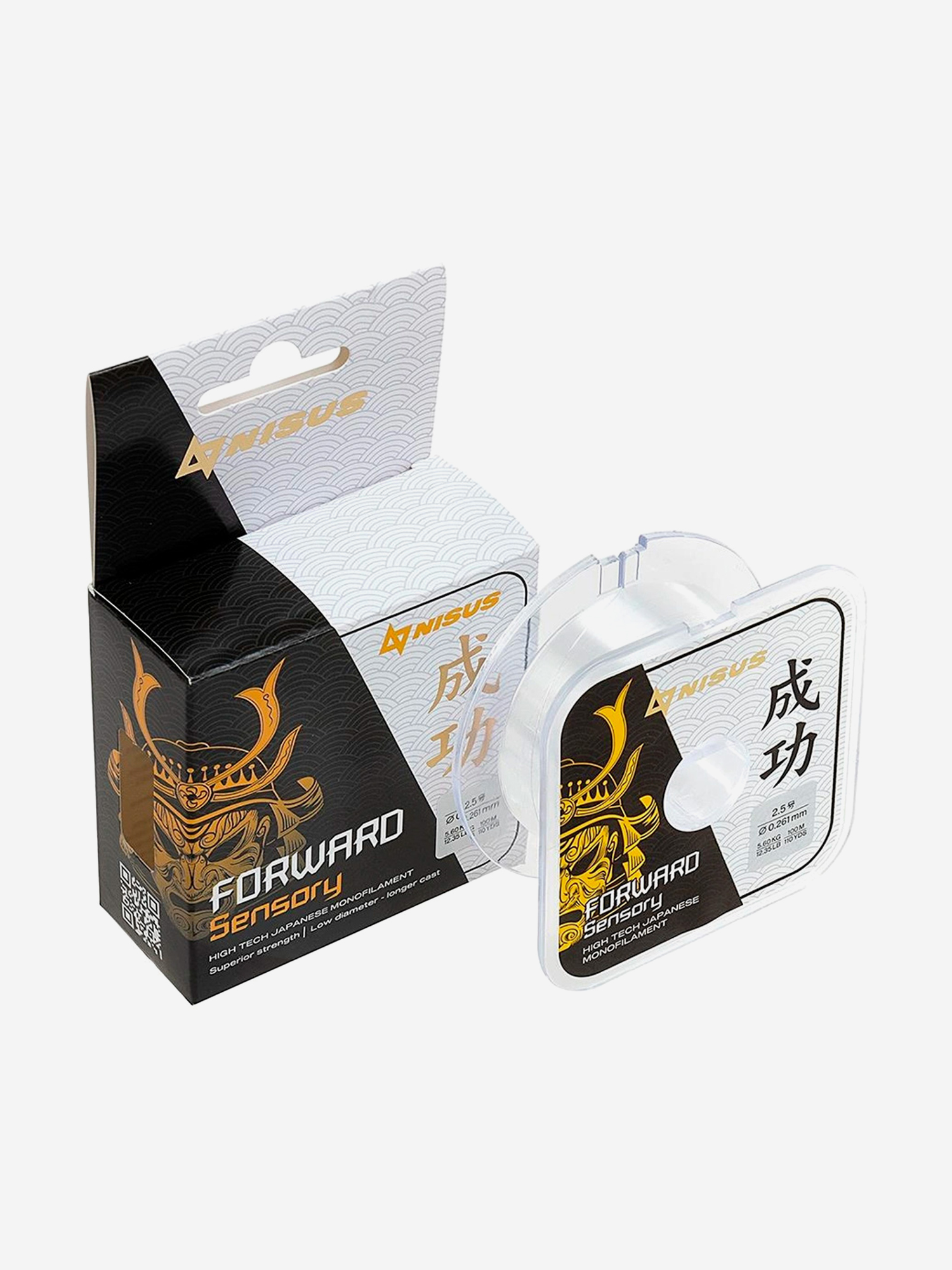 Изображение товара Леска для рыбалки Nisus FORWARD Sensory Nylon Transparent 0,261mm (N-FS-0261-100) 10 штук по 100 м