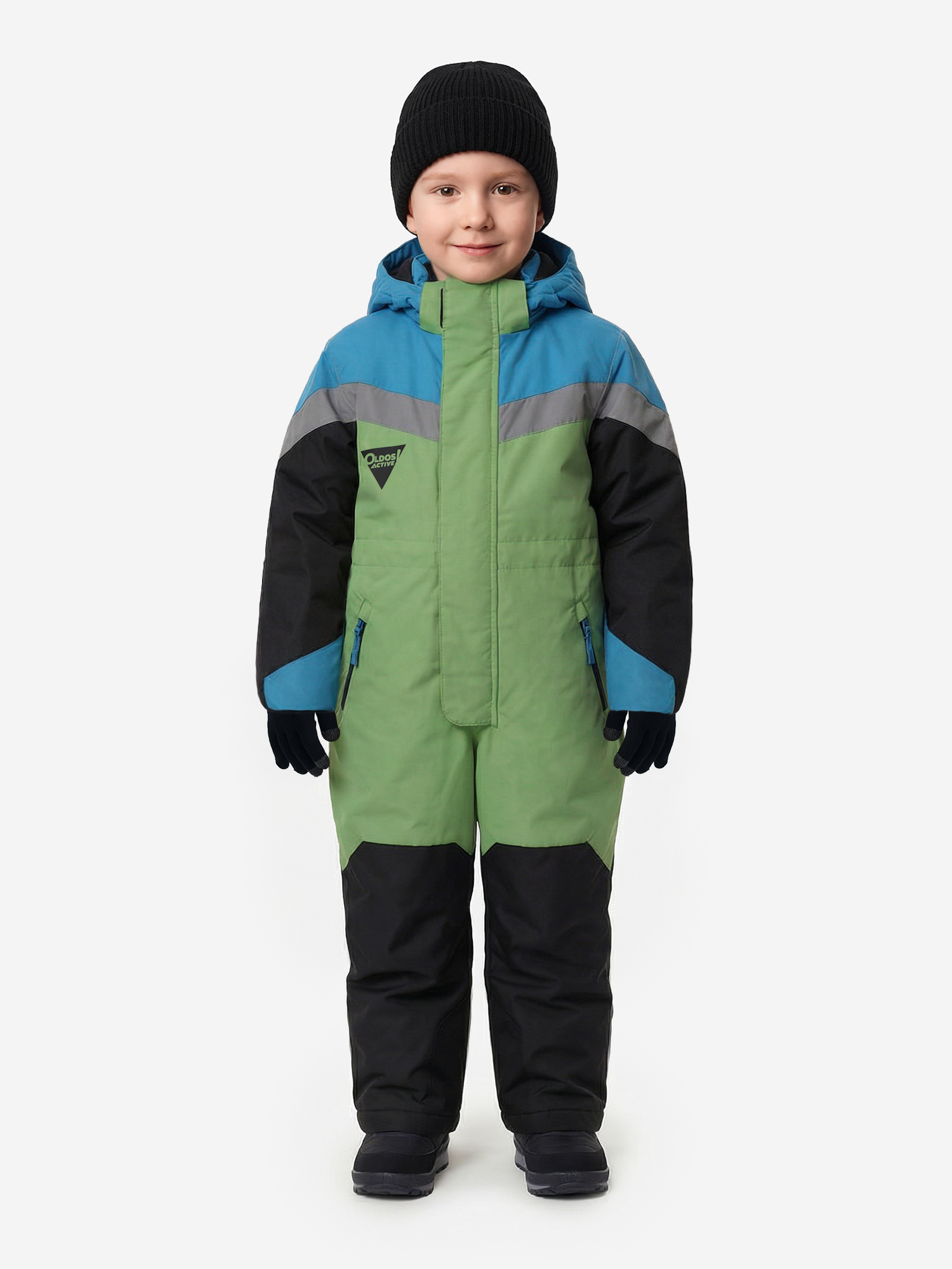 Комбинезон для мальчиков Oldos, зеленый, арт. 18089