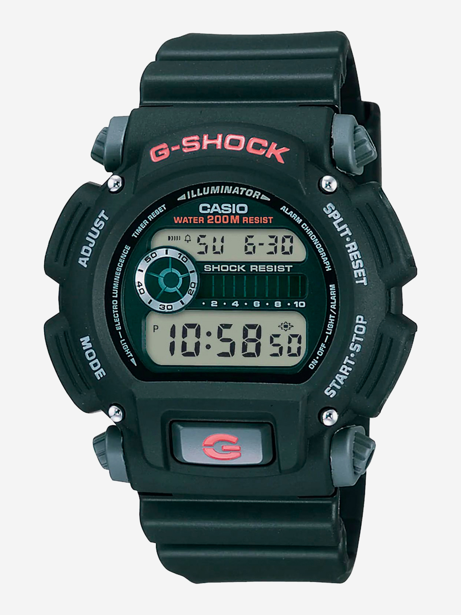 

Наручные часы Casio G-SHOCK DW-9052-1E, Зеленый