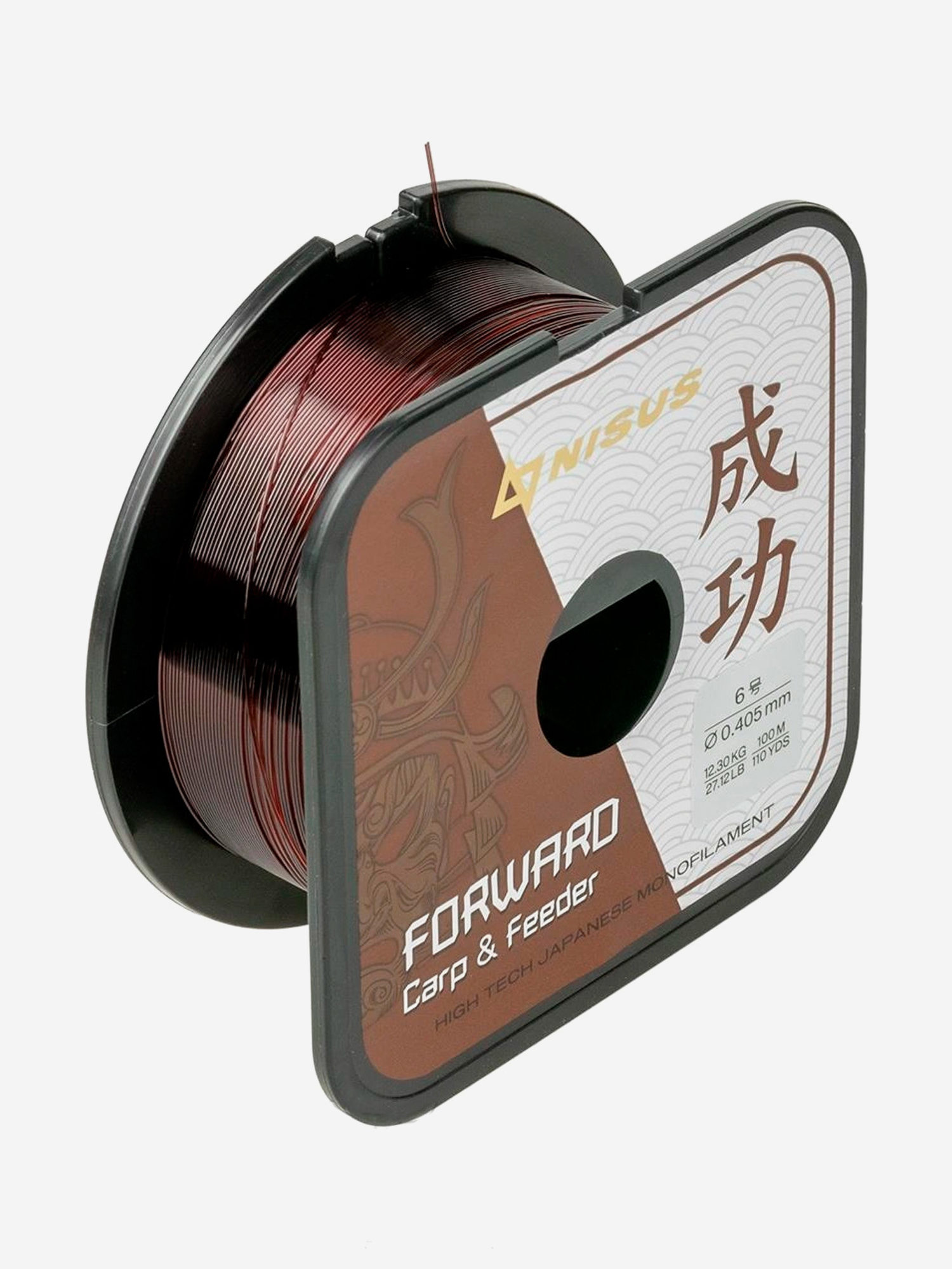 Изображение товара Леска Nisus FORWARD Carp & Feeder коричневая 0,405 мм 100 м, 10 шт