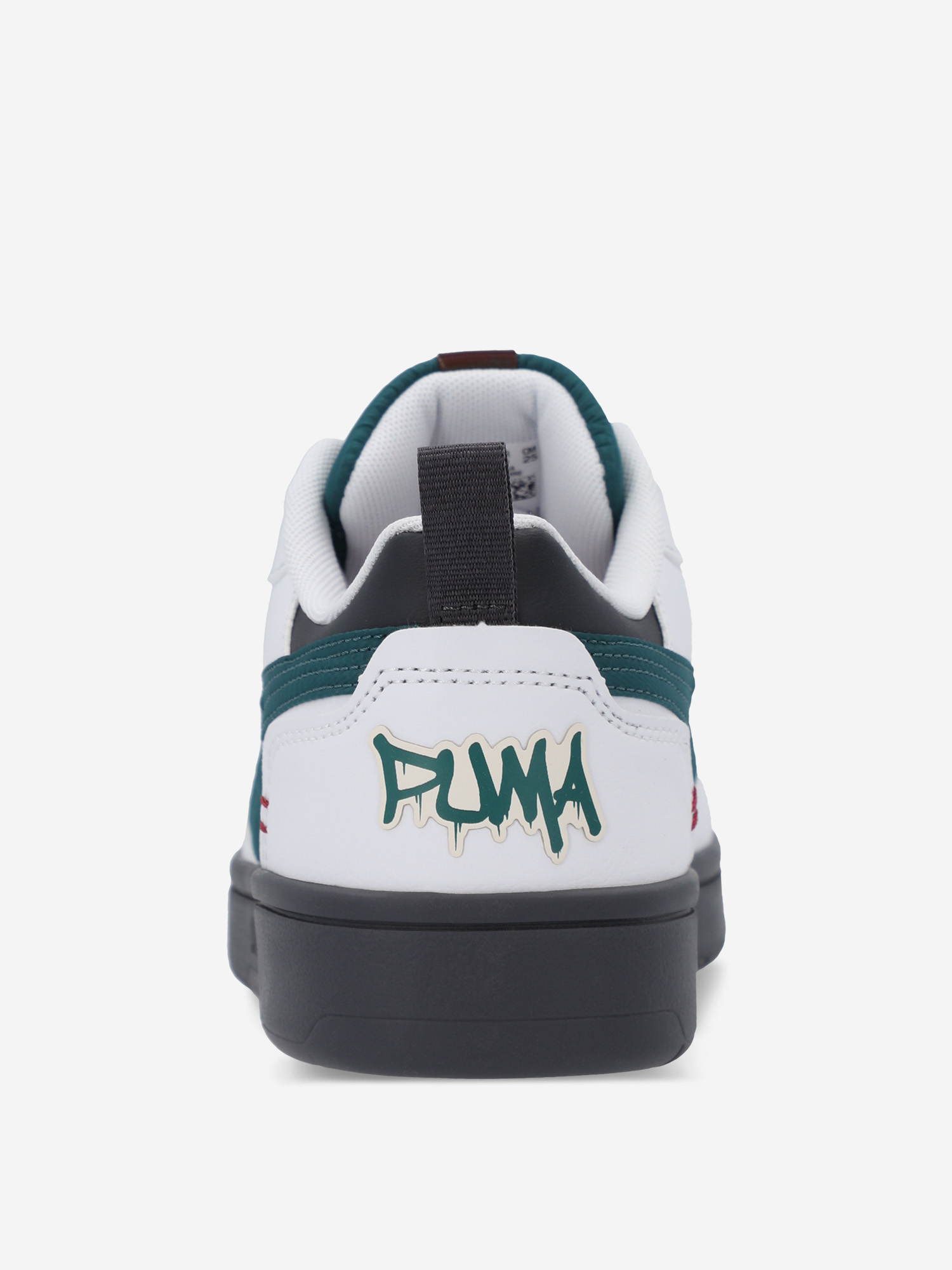 Кеды для мальчиков PUMA Rebound V6 Lo Mid 90S Jr, Белый 397941P0P-01, размер 38 - фото 4