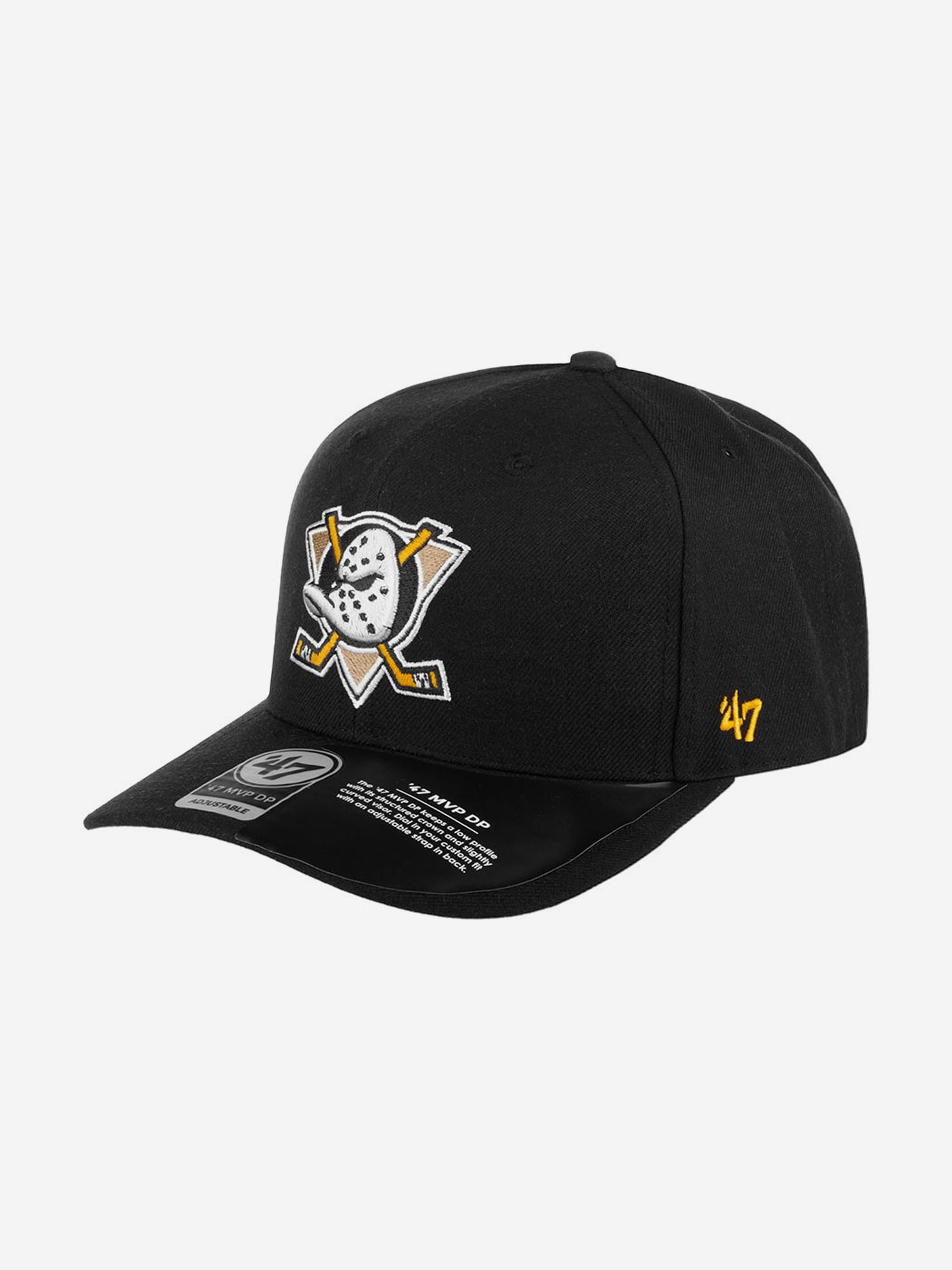 

Бейсболка 47 BRAND H-CLZOE25WBP Anaheim Ducks NHL (черный), Черный