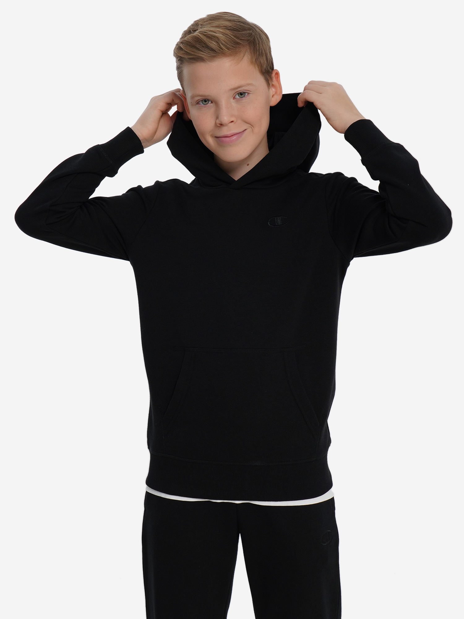 Худи Champion для мальчиков, черный, арт. 307642c0k-kk001