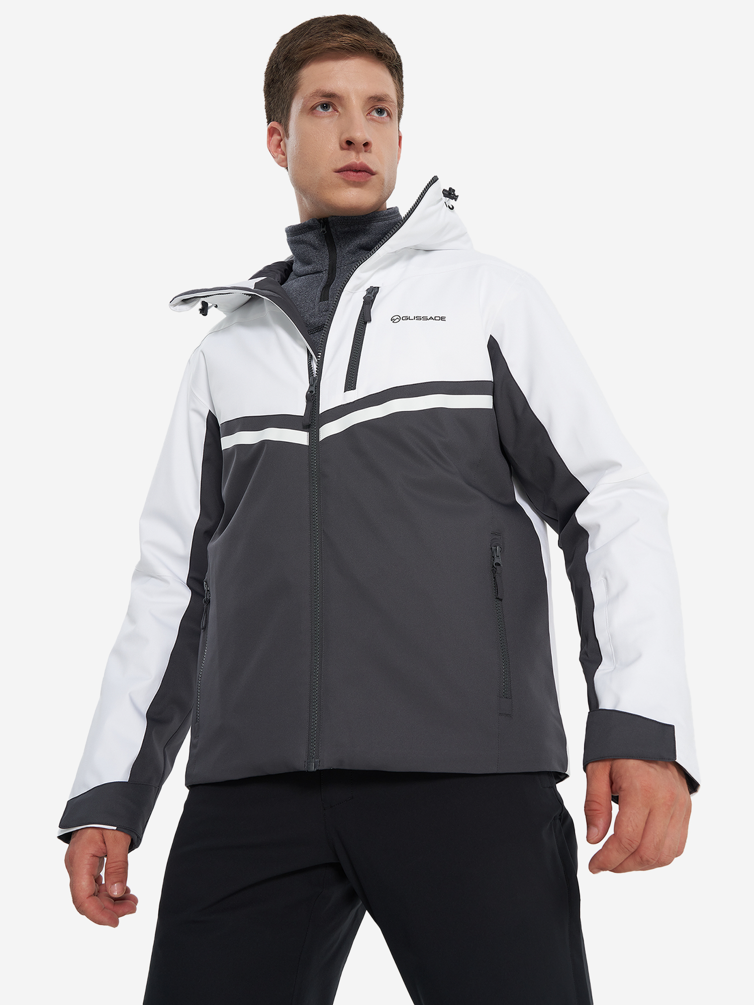 Куртка утепленная мужская Glissade Белый 9999₽