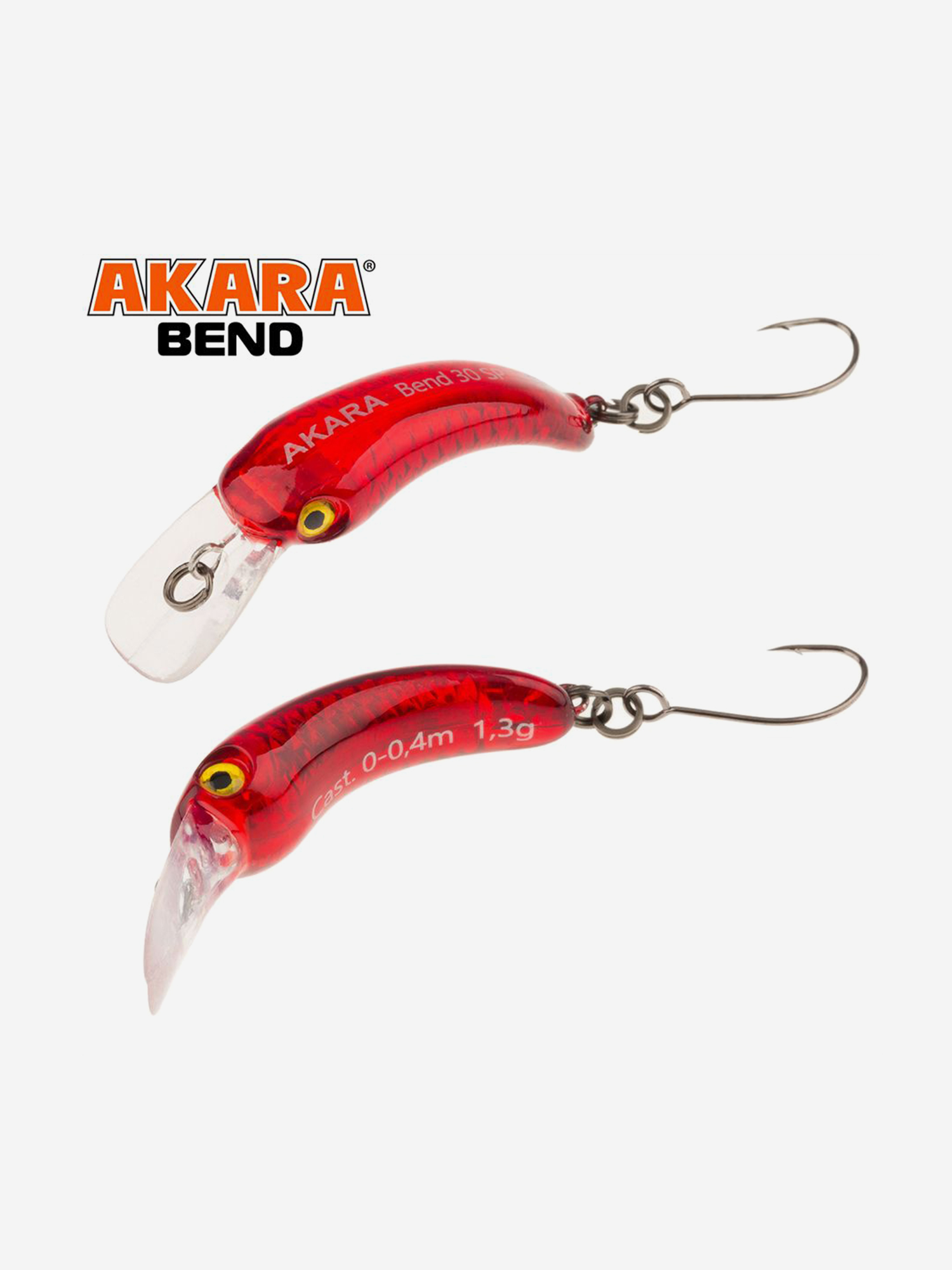 Изображение товара Воблер Akara Bend 40SP минноу суспендер на форель 3гр A-208