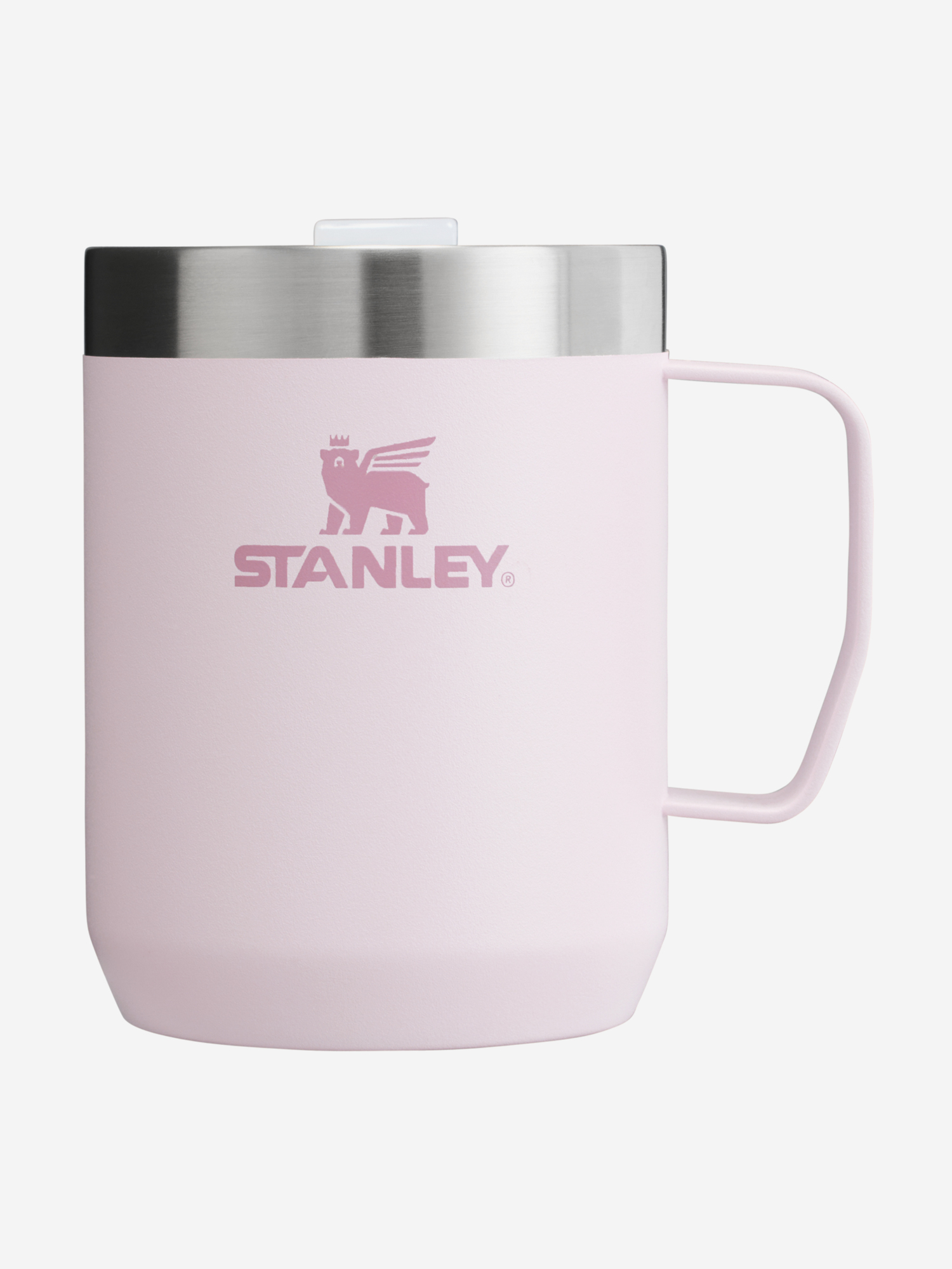 

Термокружка Stanley Classic, 230 мл, розовая, с ручкой и крышкой, Розовый