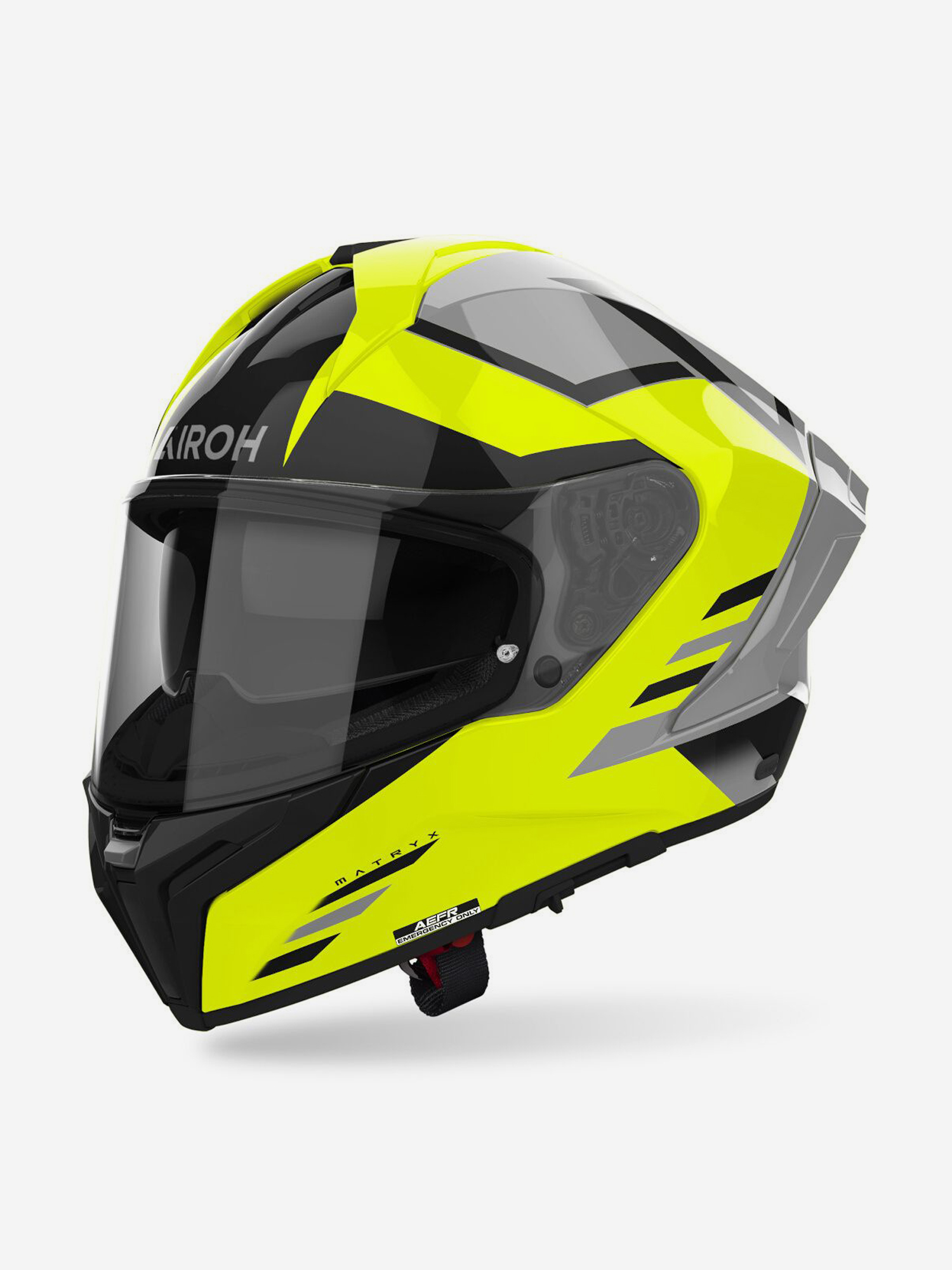 

Мотошлем Интеграл Airoh MATRYX THRON Yellow Glossy, Черный