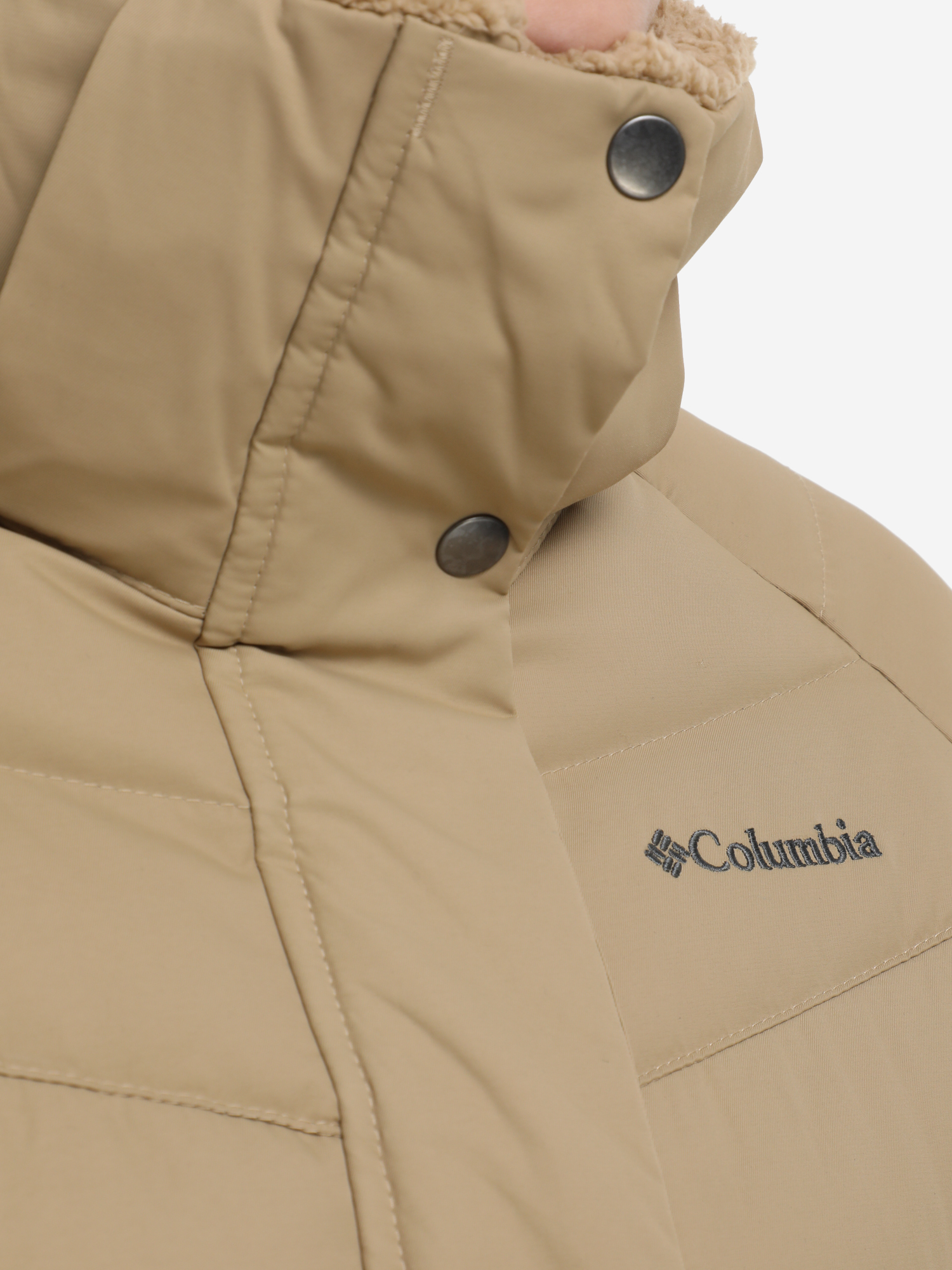 Пуховик женский Columbia Belle Isle Mid Down Jacket, Коричневый 2051441CLB-214, размер RUS 44 | EUR S - фото 9