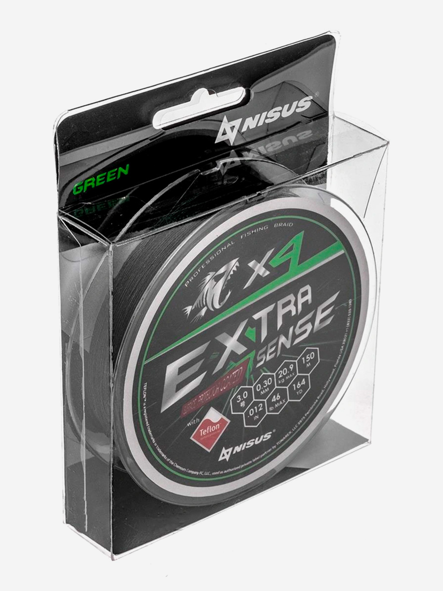 

Шнур плетеный для рыбалки Helios Extrasense X4 PE, 150м, 0,30мм, 20,9кг, зеленый, Зеленый